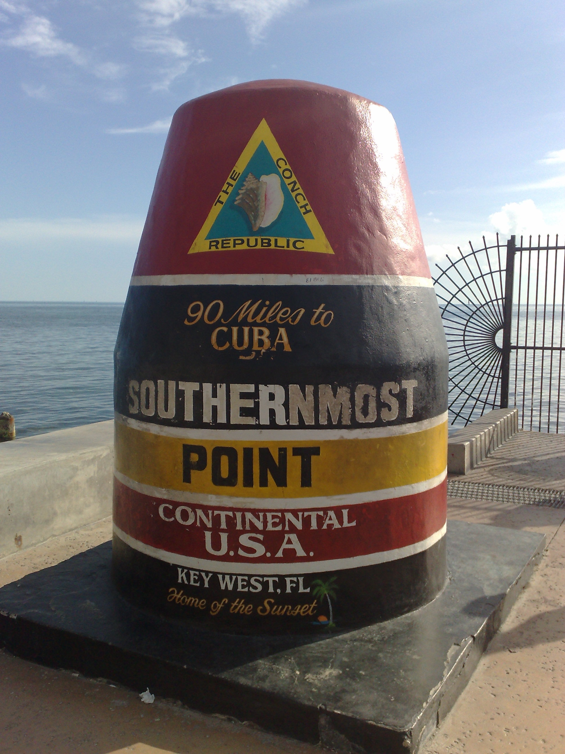 coast, text, southernmost, tourist, western script, nature, sign, america, close-up, communication, outdoors, message, 2K, horizon over water, usa, beach, Phone HD Wallpaper
