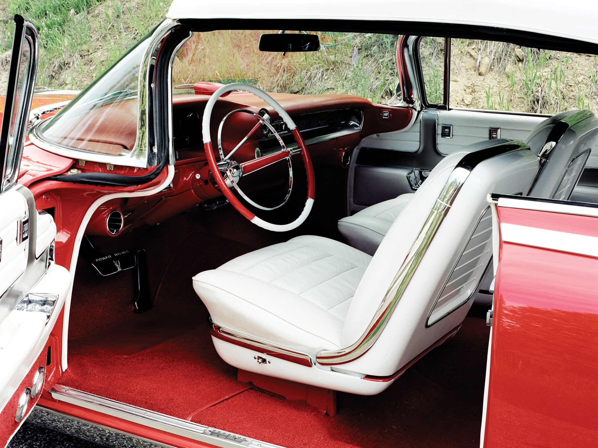 biarritz, interior, cadillac, convertible, 1959, classic, luxury, eldorado, 1080P, HD Wallpaper