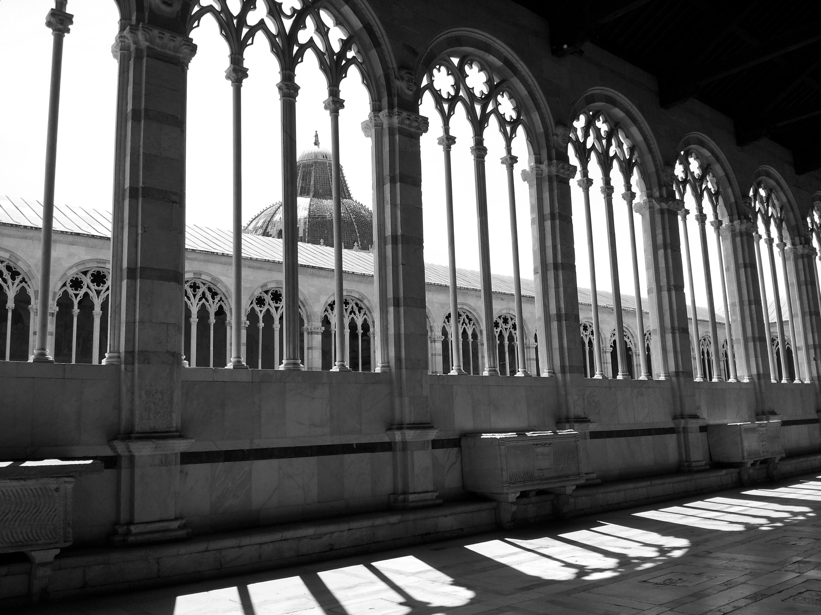 indoors, history, building, arched, religion, travel, spirituality, pisa, the past, travel destinations, belief, architecture, no people, camposanto, italy, HD Wallpaper