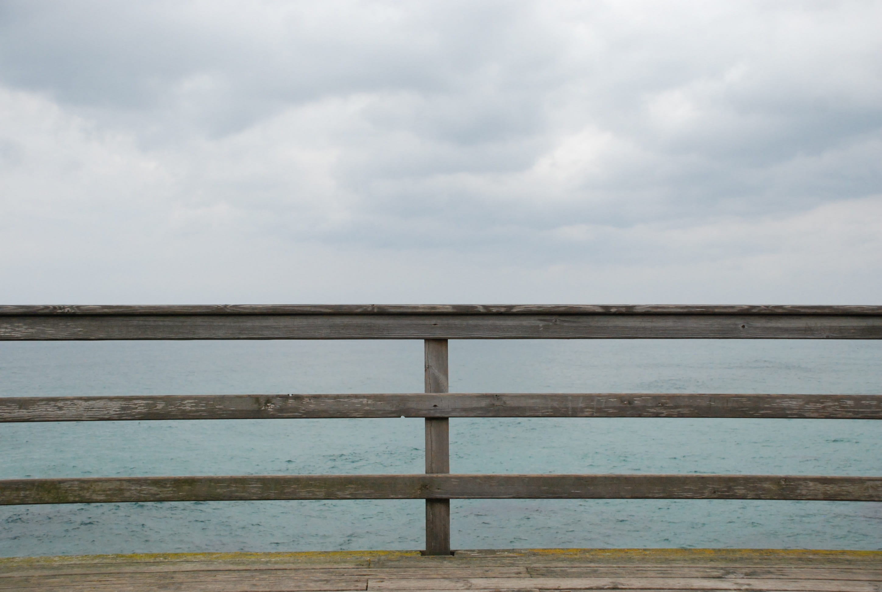 cloud - sky, sky, promenade, idyllic, costa, wood, view, 2K, beauty in nature, nature, scenics - nature, outdoors, tranquil scene, railing, sea, water, HD Wallpaper