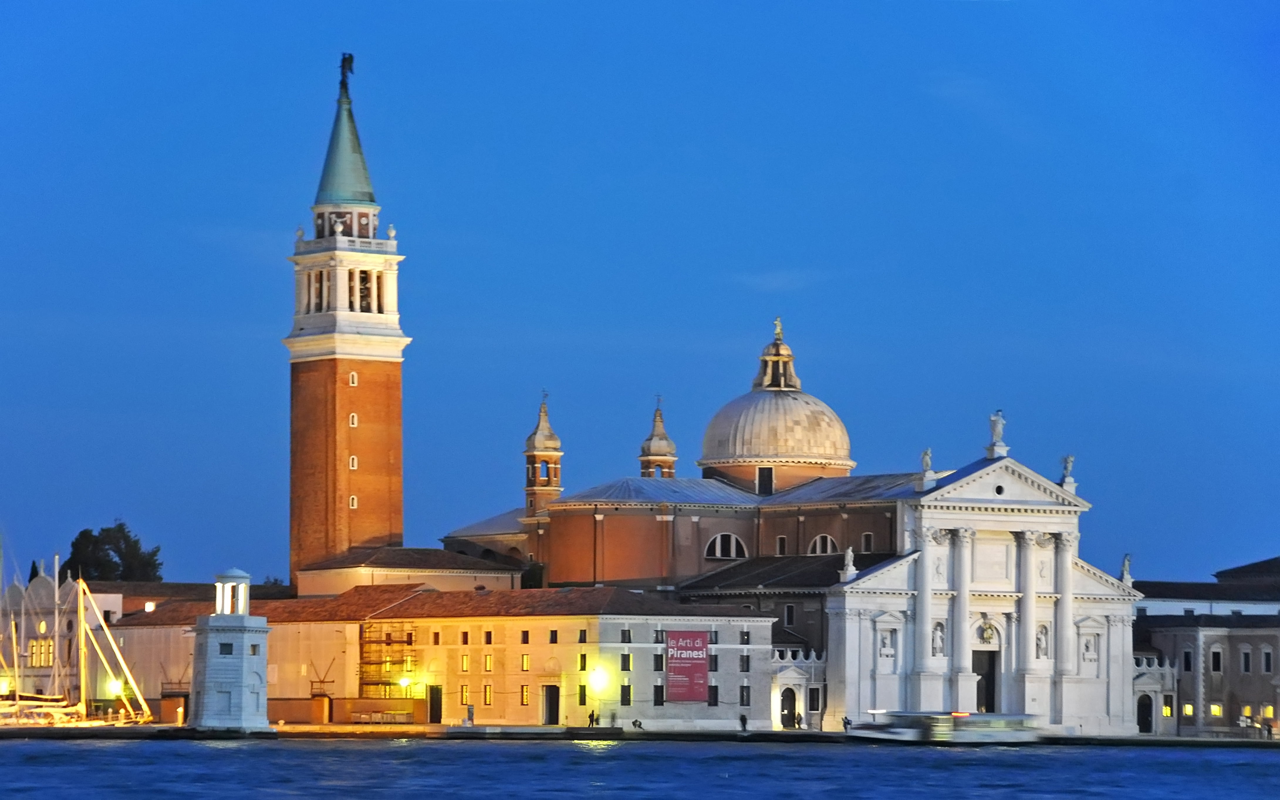 tower, italy, palladio, place of worship, built, travel destinations, spire, blue, benedictine, city, building exterior, dome, outdoors, building, church, HD Wallpaper