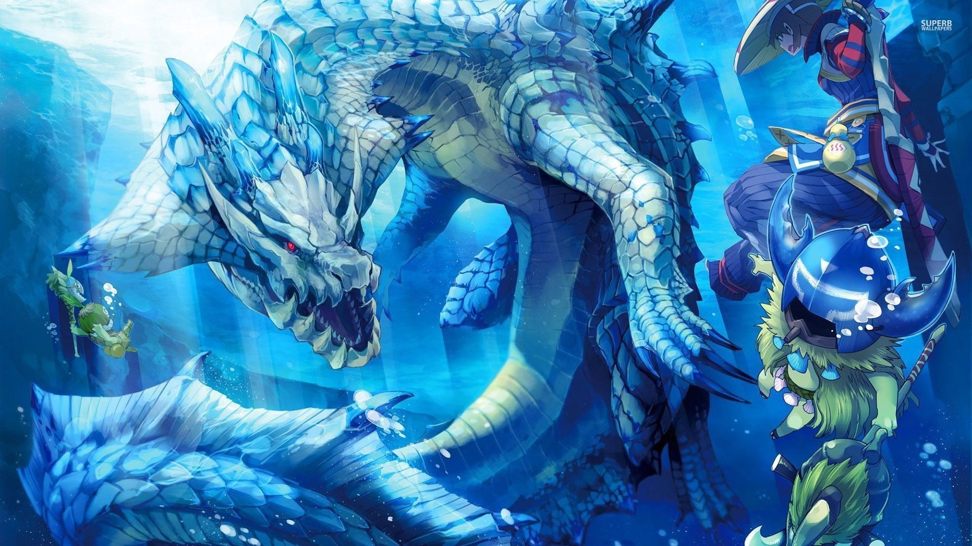 water, 1080P, creature, Monster Hunter, HD Wallpaper