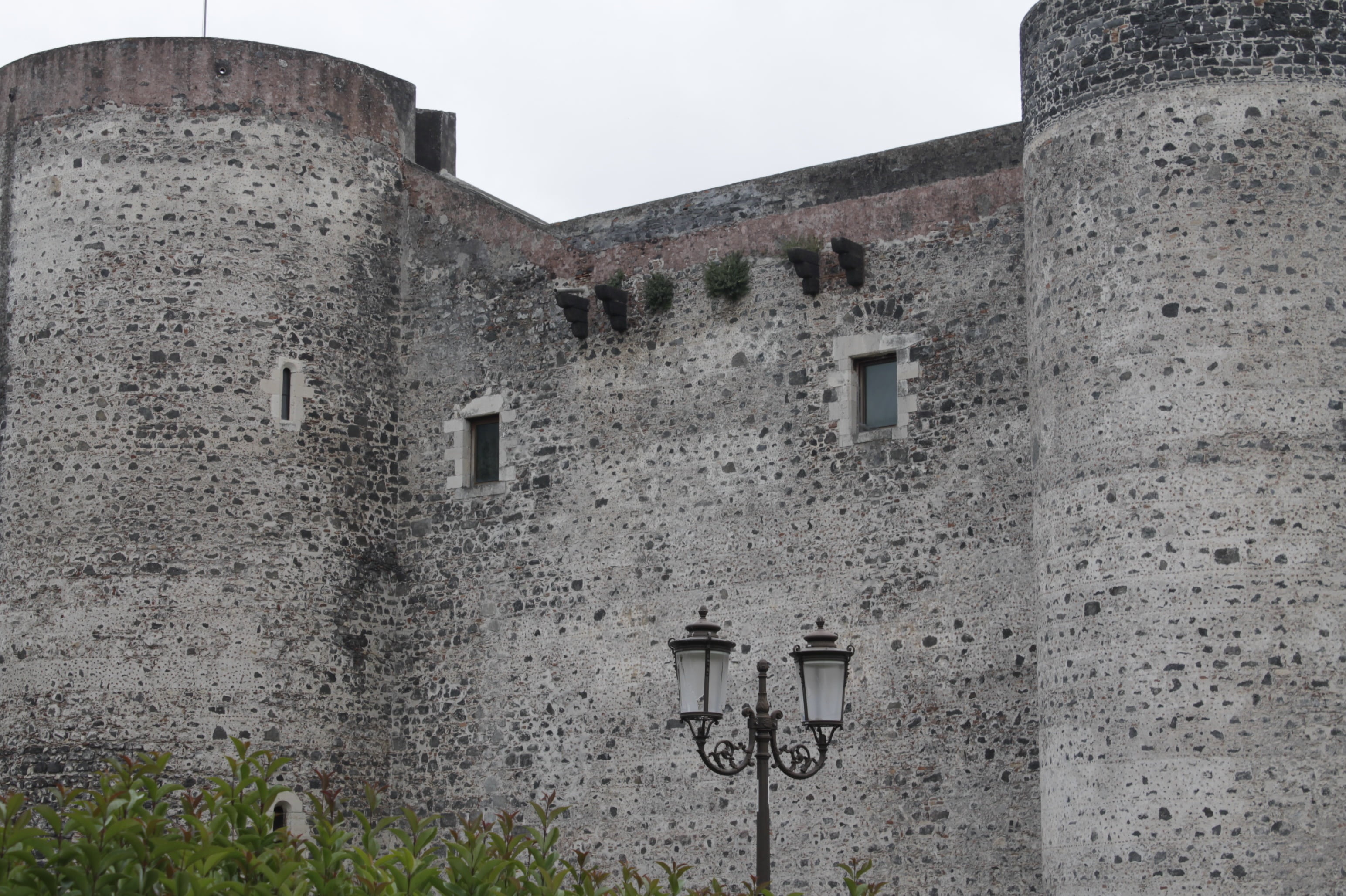masonry, castle, catania, window, old, low angle view, no people, outdoors, 2K, history, building, stone material, day, house, fortress, wall - building feature, HD Wallpaper