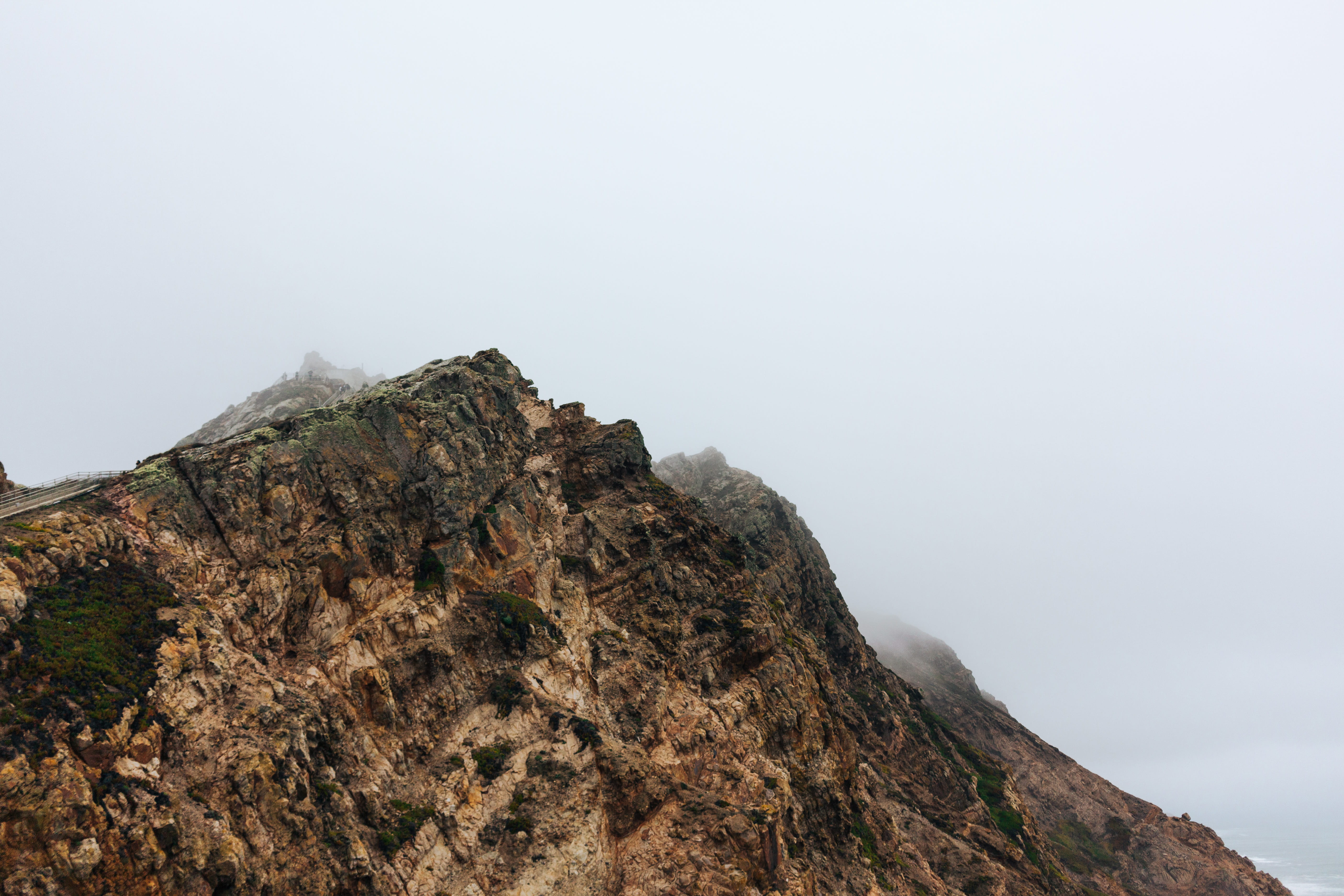 nature, mountain peak, rock - object, climb, hills, inverness, day, formation, united states, scenics - nature, adventure, 5K, point reyes, eroded, copy space, HD Wallpaper