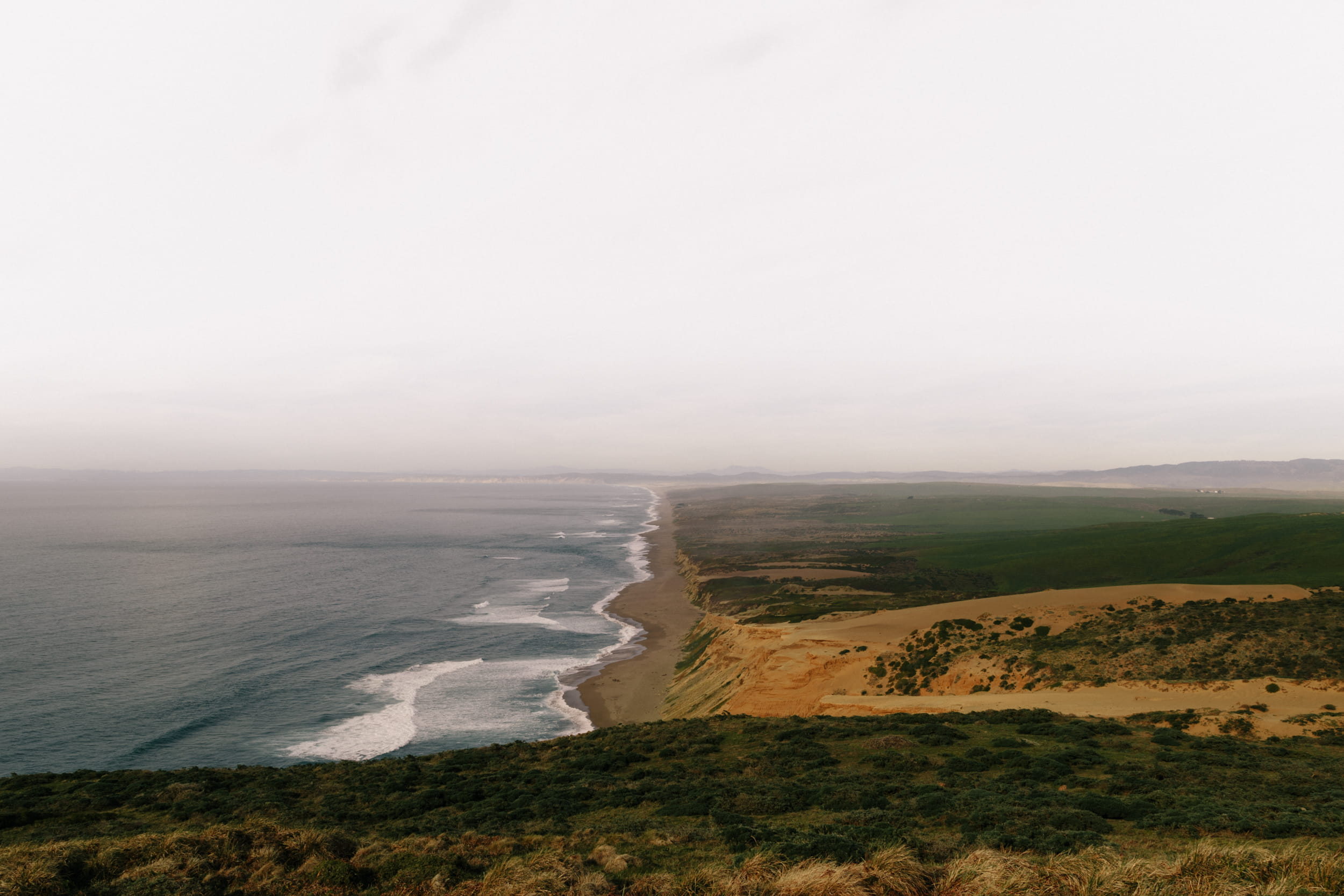 point reyes lighthouse, beach, land, water, tranquil scene, beauty in nature, day, ocean, coastline, 1080P, copy space, nature, point reyes, sport, scenics - nature, HD Wallpaper
