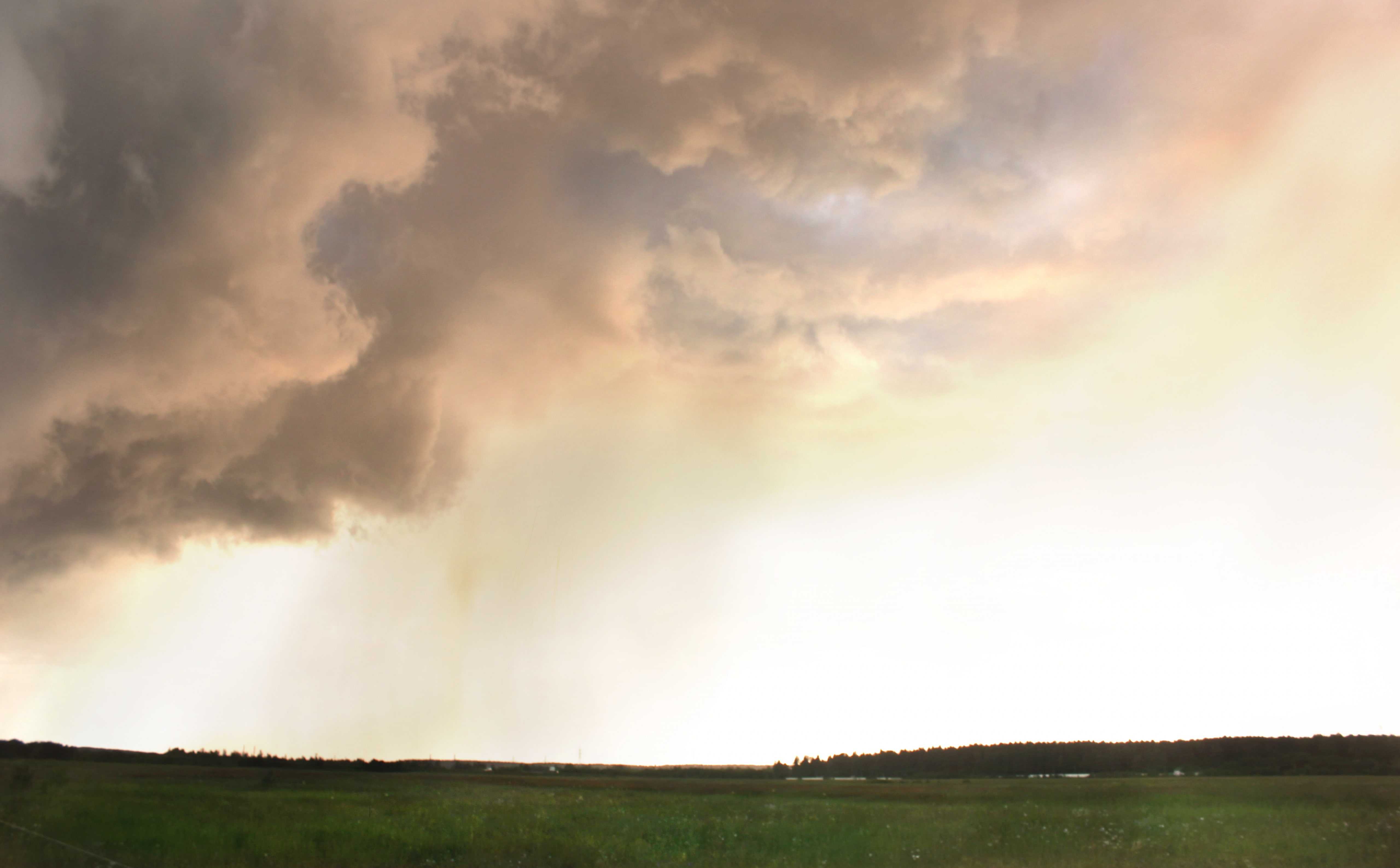 Vintage, storm, land, cloud - sky, tranquility, sky, horizon over land, gathering, beauty in nature, landscape, outdoors, dark, field, russia, grass, no people, HD Wallpaper