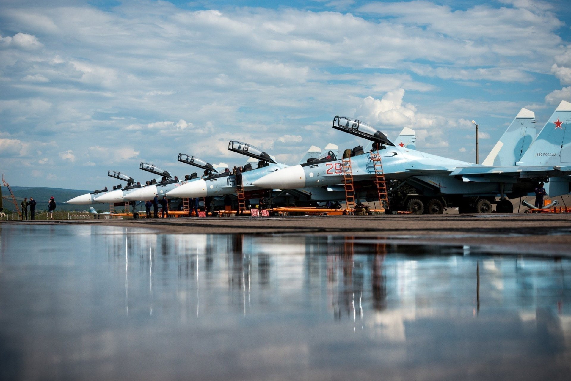 airplane, Military, waterfront, industry, Jet Fighter, harbor, airport, sky, air vehicle, cloud - sky, freight transportation, water, Warplane, Jet Fighters, HD Wallpaper