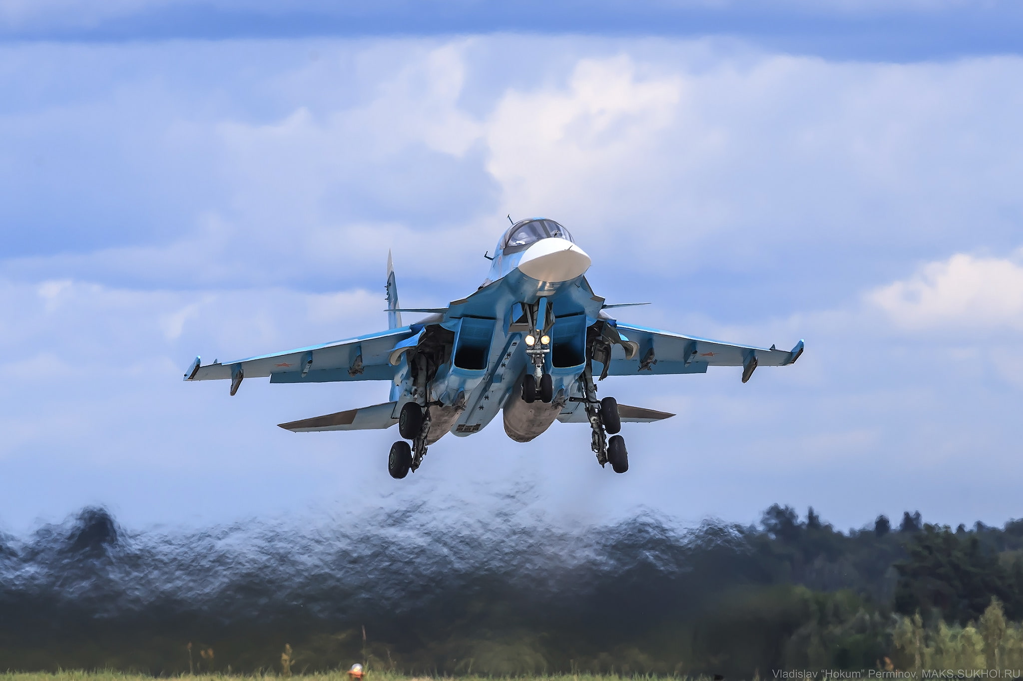 34, 1080P, Sukhoi Su, Russian Air Force, HD Wallpaper