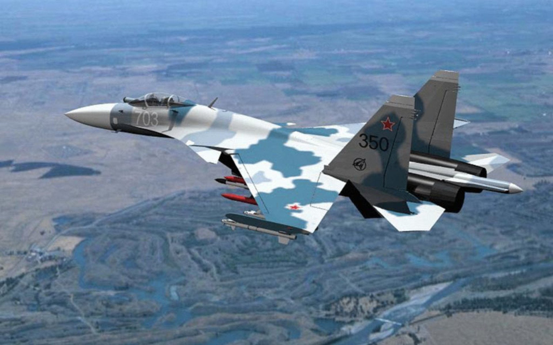 Sukhoi Su-27, Airplane, Jet Fighters, 1080P, HD Wallpaper