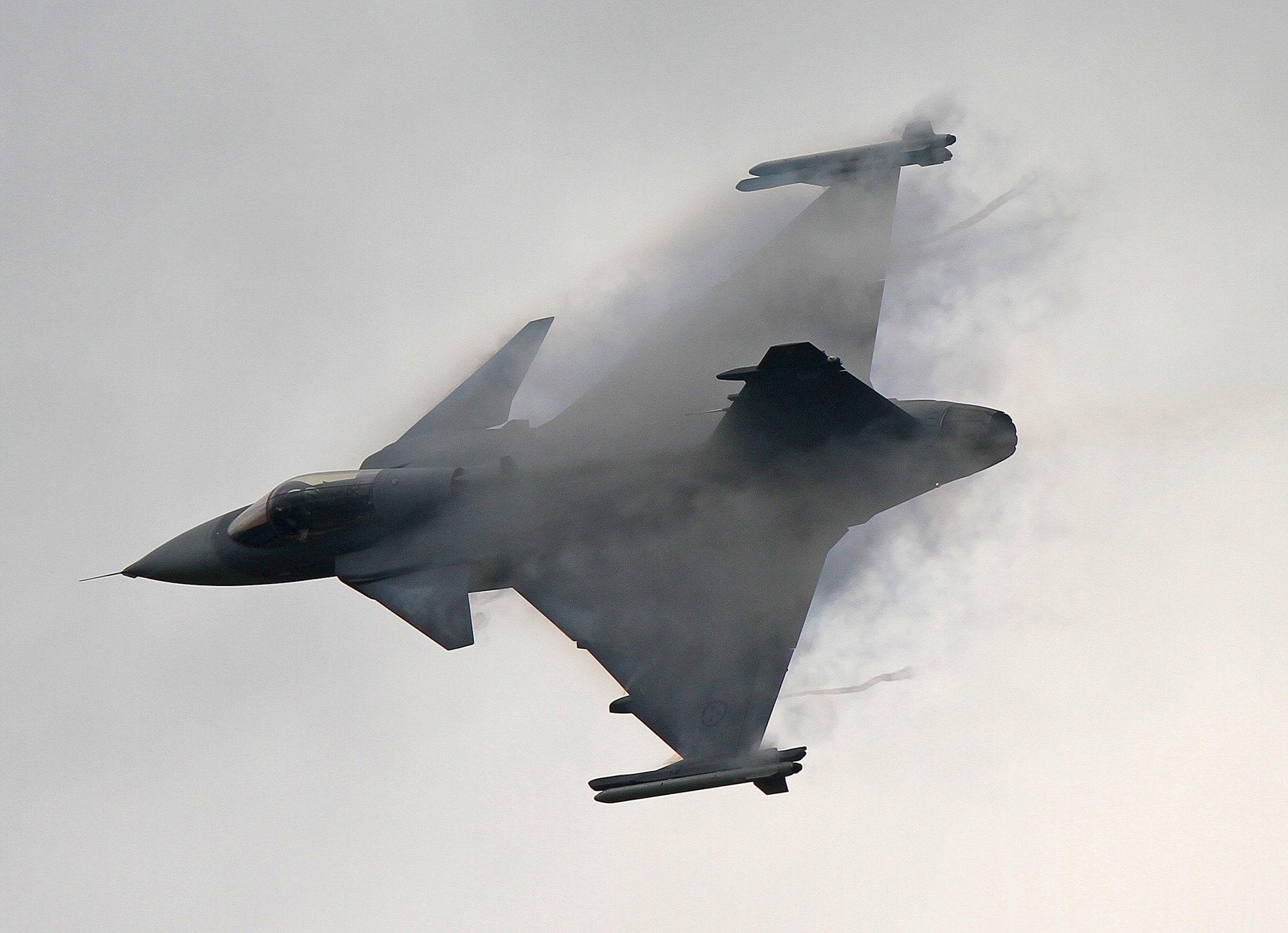 jet, military, force, swedish, gripen, fighter, aircraft, air, 1080P, saab, jas, HD Wallpaper