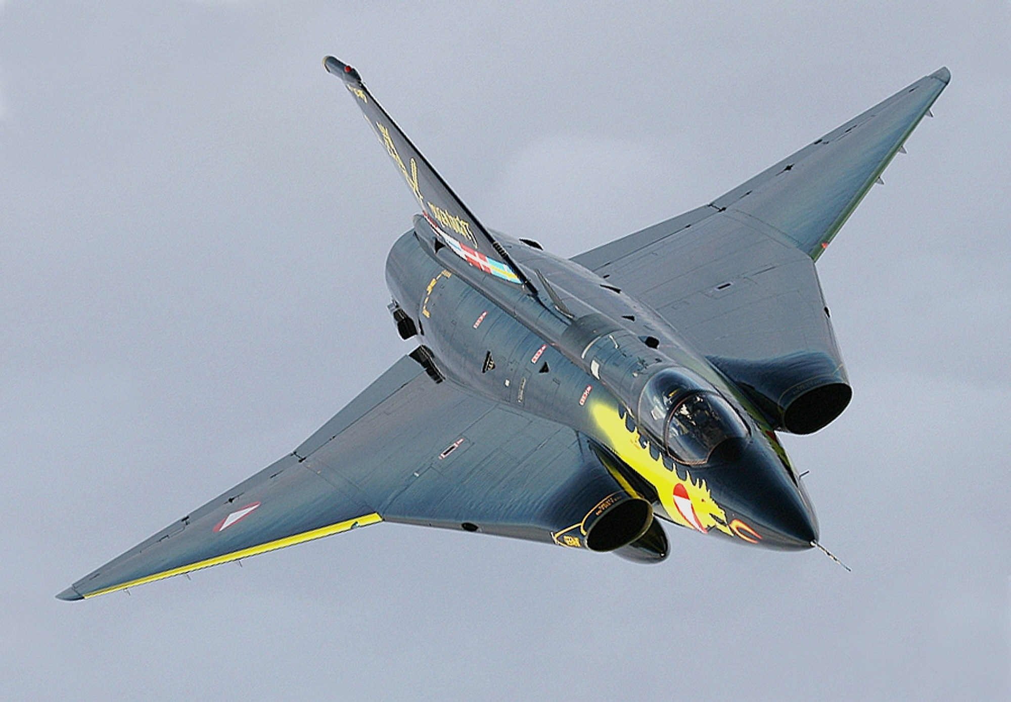 swedish, force, fighter, air, 1080P, aircraft, jet, draken, saab, military, HD Wallpaper