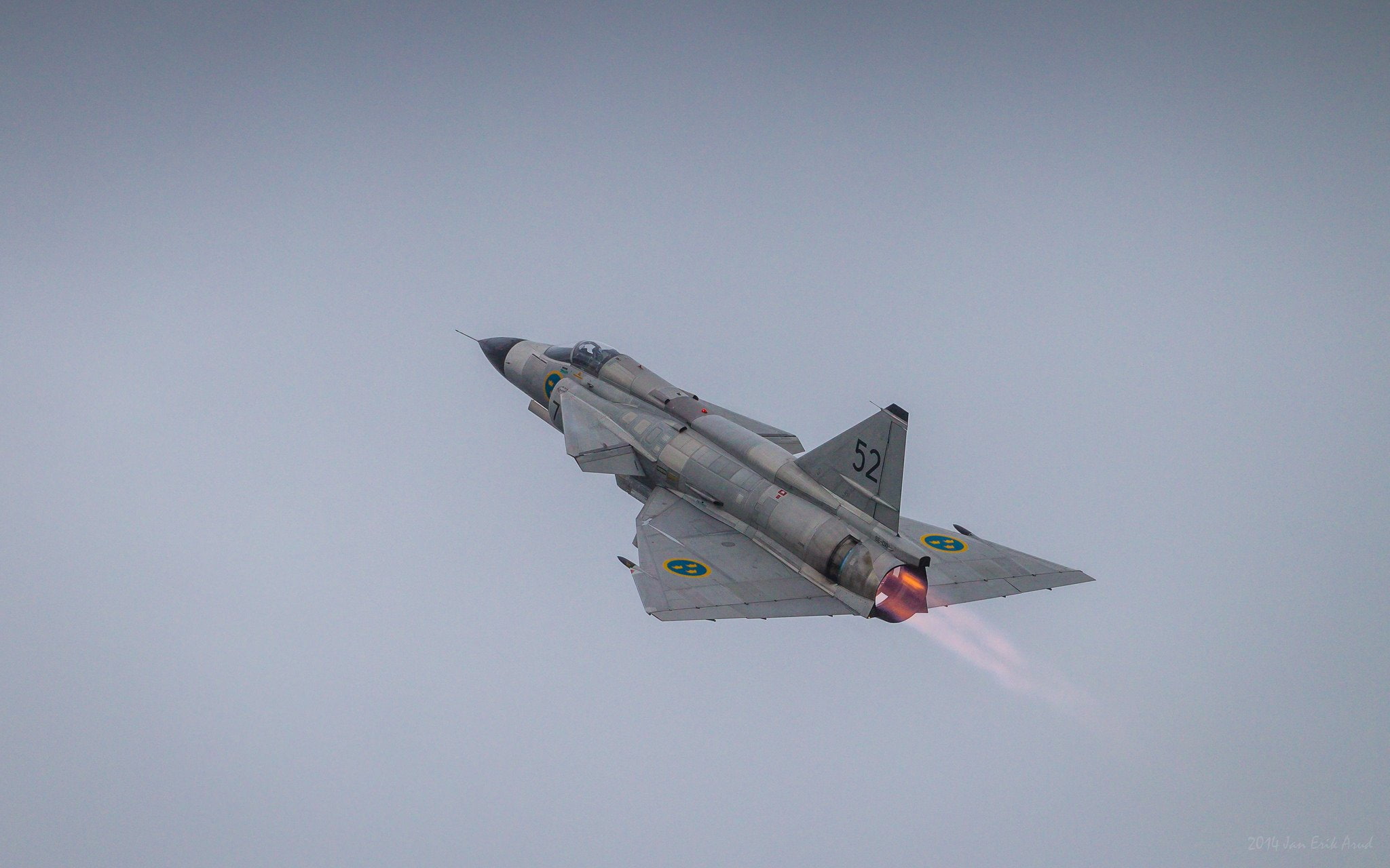 1080P, aircraft, force, swedish, air, military, viggen, fighter, jet, HD Wallpaper
