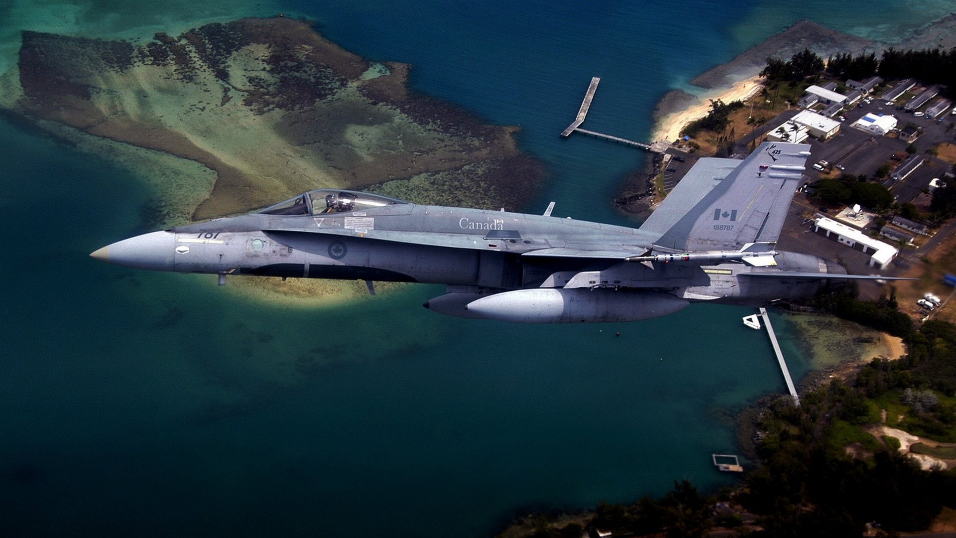 1080P, McDonnell Douglas CF-18 Hornet, Jet Fighters, HD Wallpaper