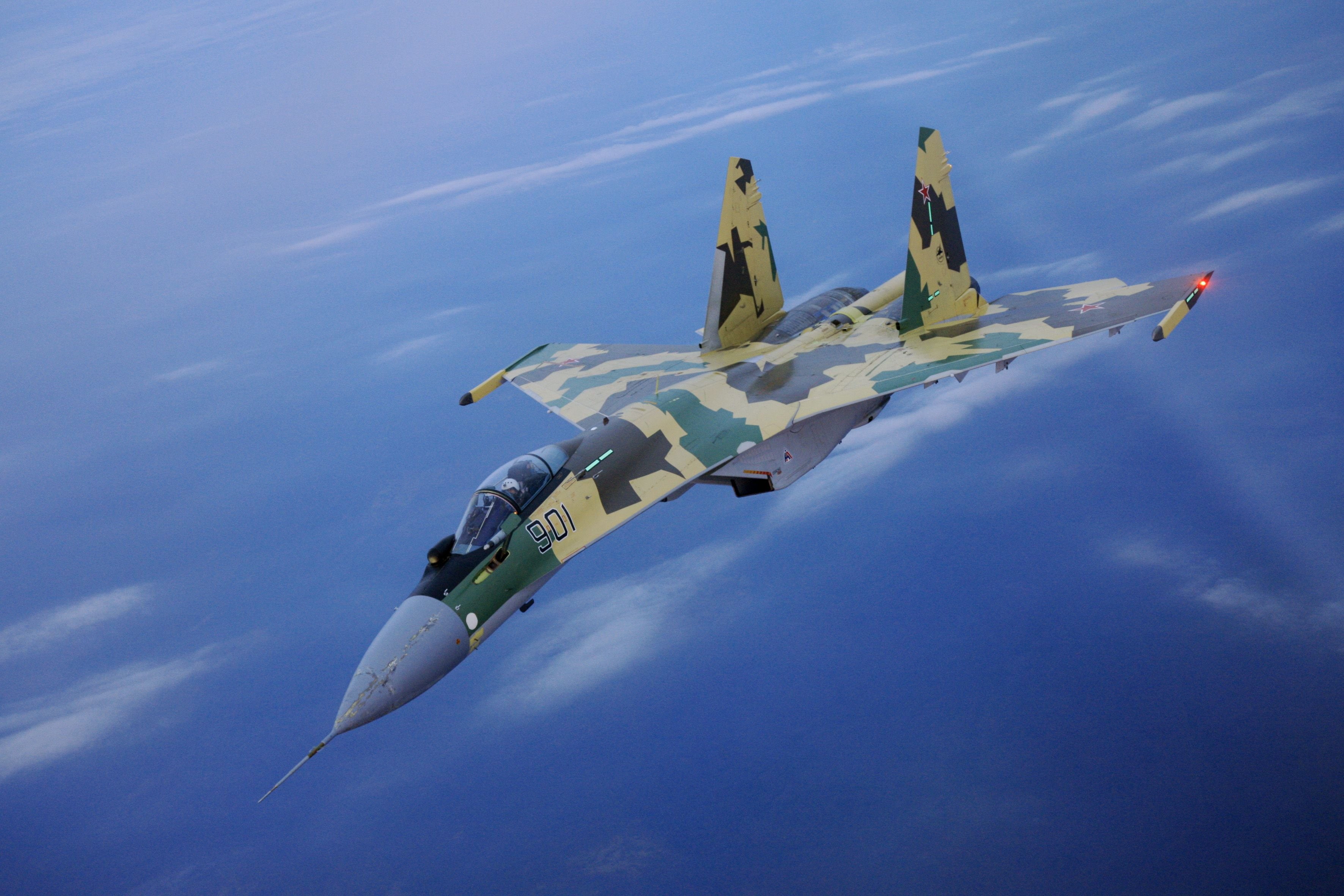su 35, russian, 2K, sukhoi, fighter, military, russia, jet, su35, HD Wallpaper