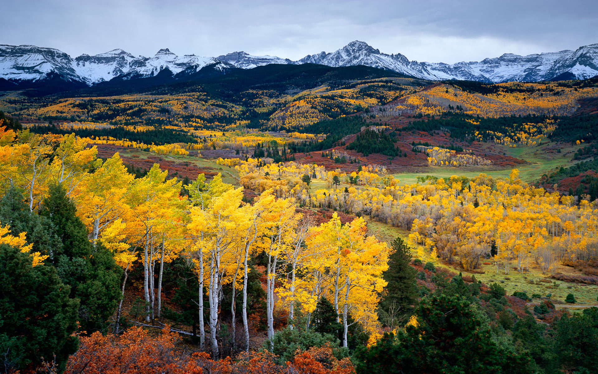 1080P, autumn, sneffels, range, HD Wallpaper