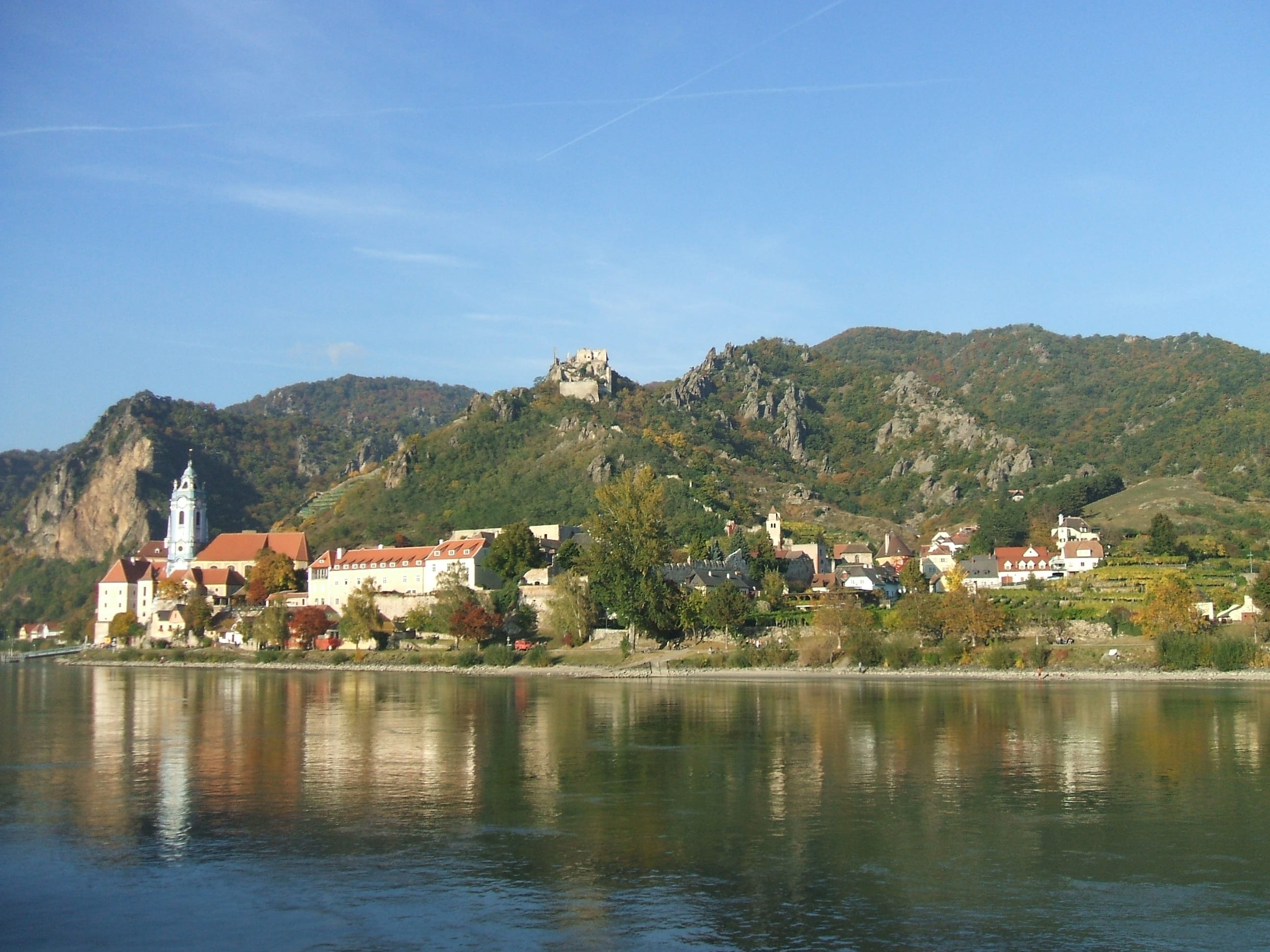 building, vineyard, unesco, building exterior, landscape, Nature, water, house, plant, architecture, city, scenics - nature, summer, Wachau, residential district, HD Wallpaper