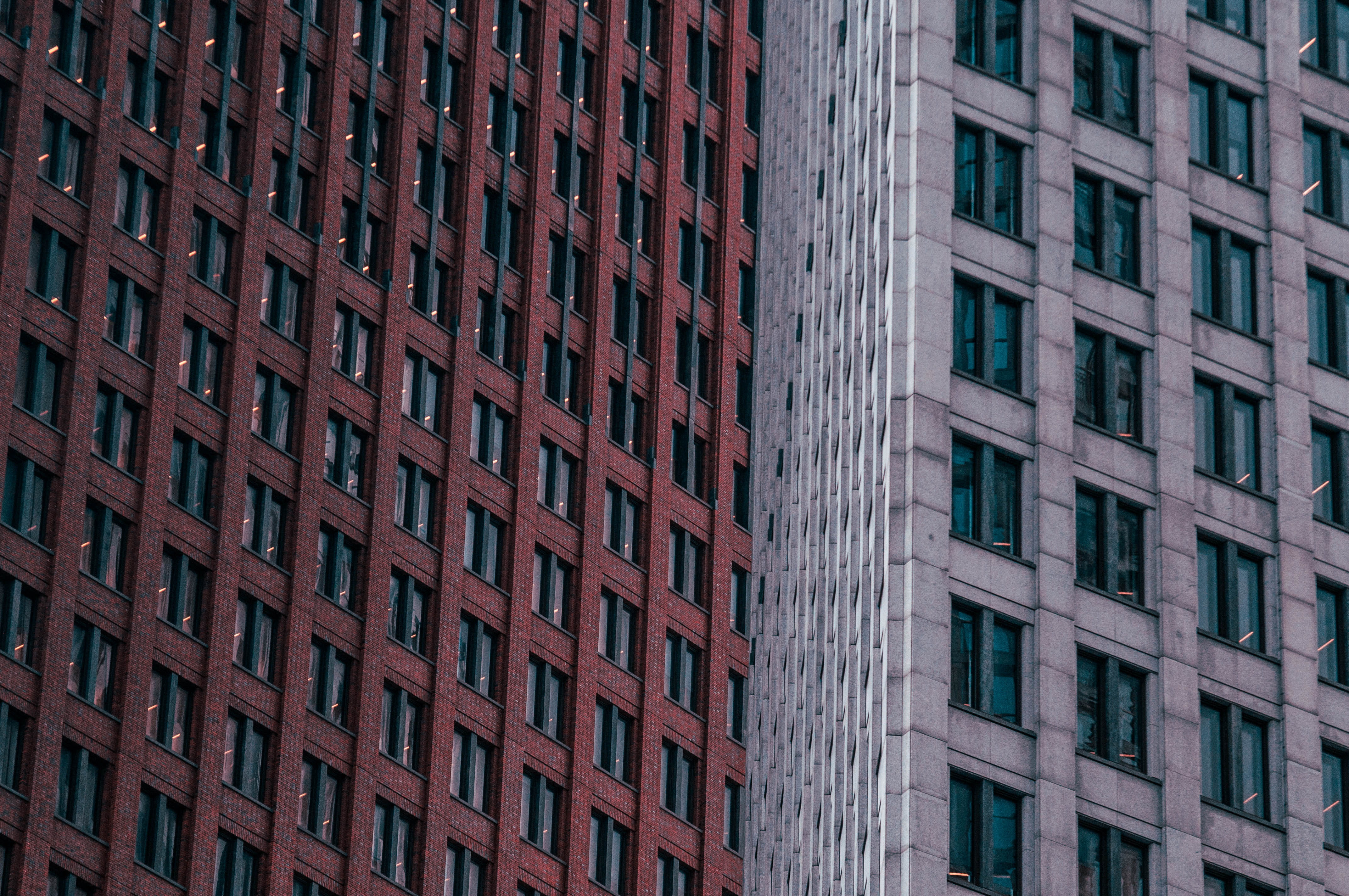 backgrounds, painted, building facade, repetition, day, residential district, lines, window, windows, full frame, textured, no people, outdoors, low angle view, HD Wallpaper