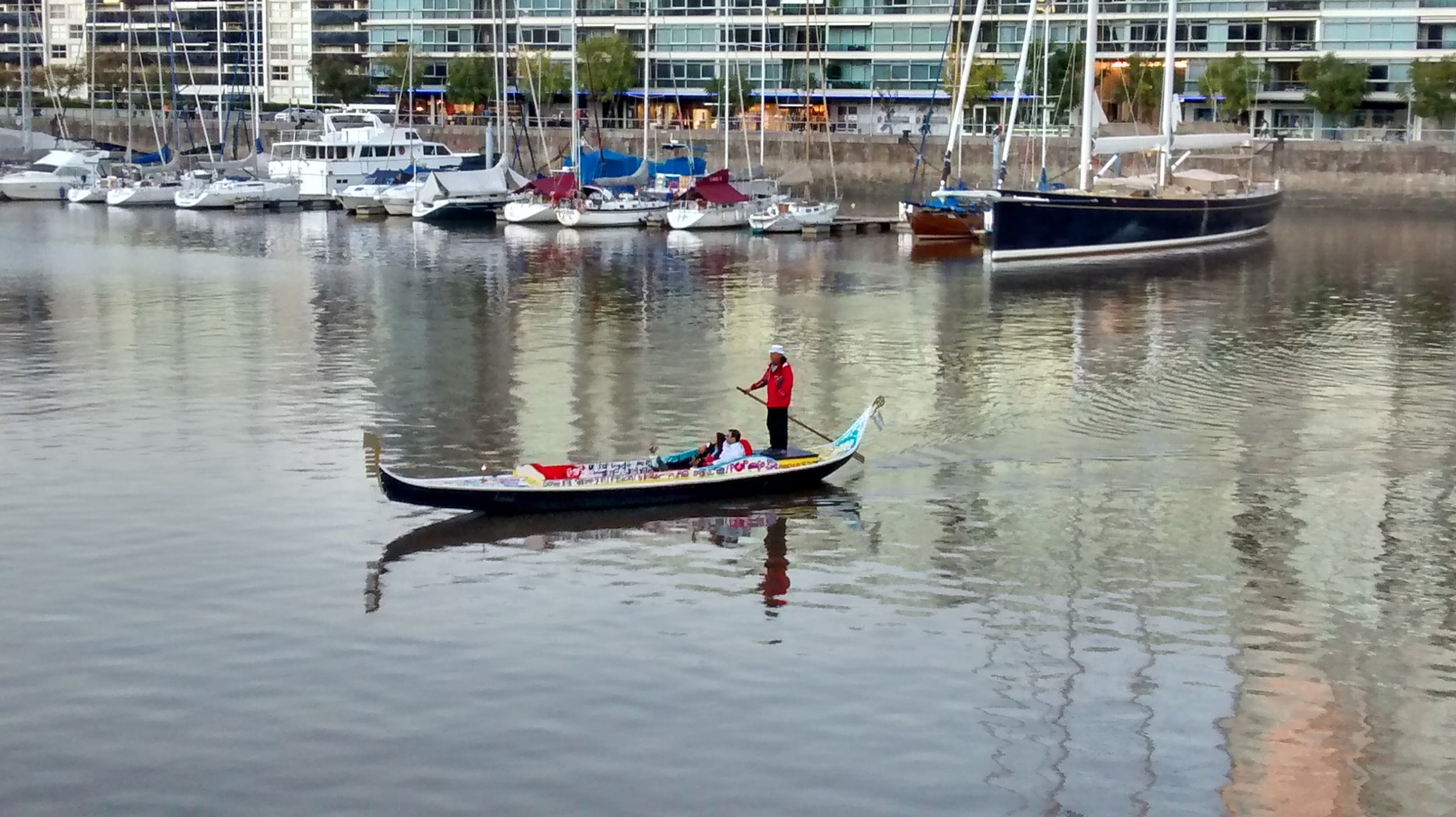 outdoors, waterfront, transportation, real people, channel, one person, sailboat, 2K, mode of transportation, day, nautical vessel, puerto madero, travel, HD Wallpaper