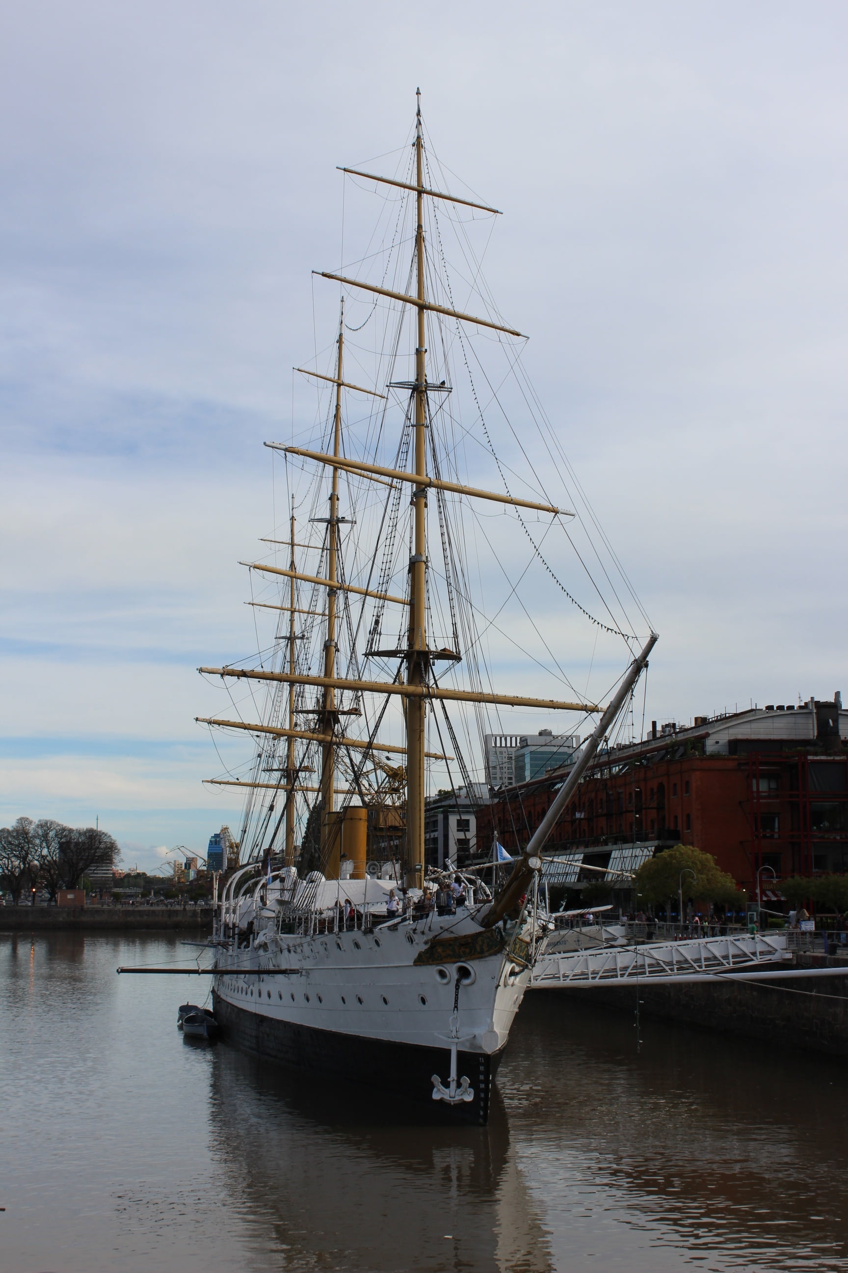 sky, paseo, ship, aires, outdoors, 2K, buenos, capital, barco, harbor, street, fragata, no people, tourism, city, nautical Vessel, pole, architecture, Phone HD Wallpaper