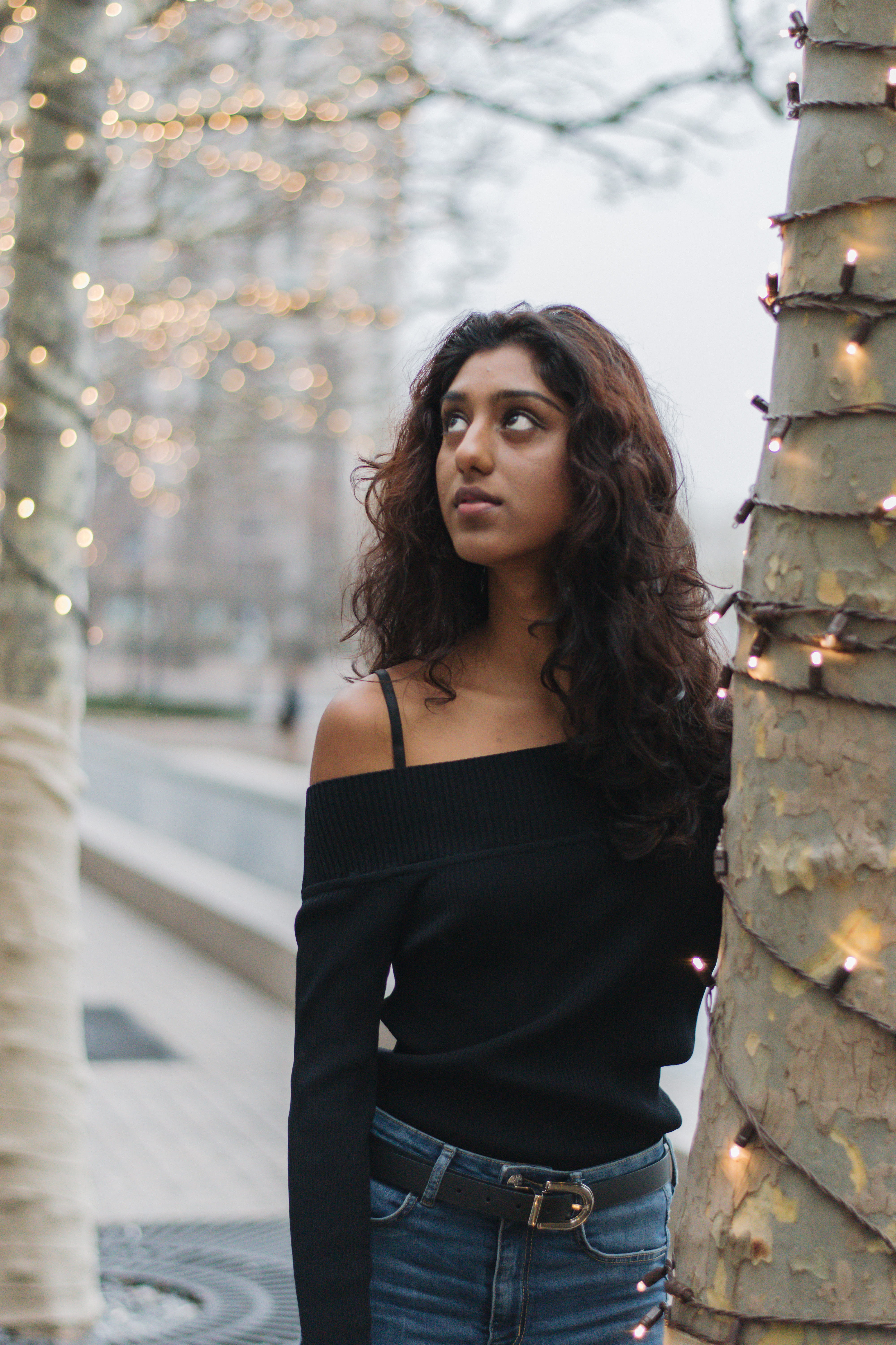 real people, d5500, united states, bokeh, long hair, hairstyle, hair, brookfield place, outdoors, warm clothing, beauty, lifestyles, casual clothing, nikon, Phone HD Wallpaper