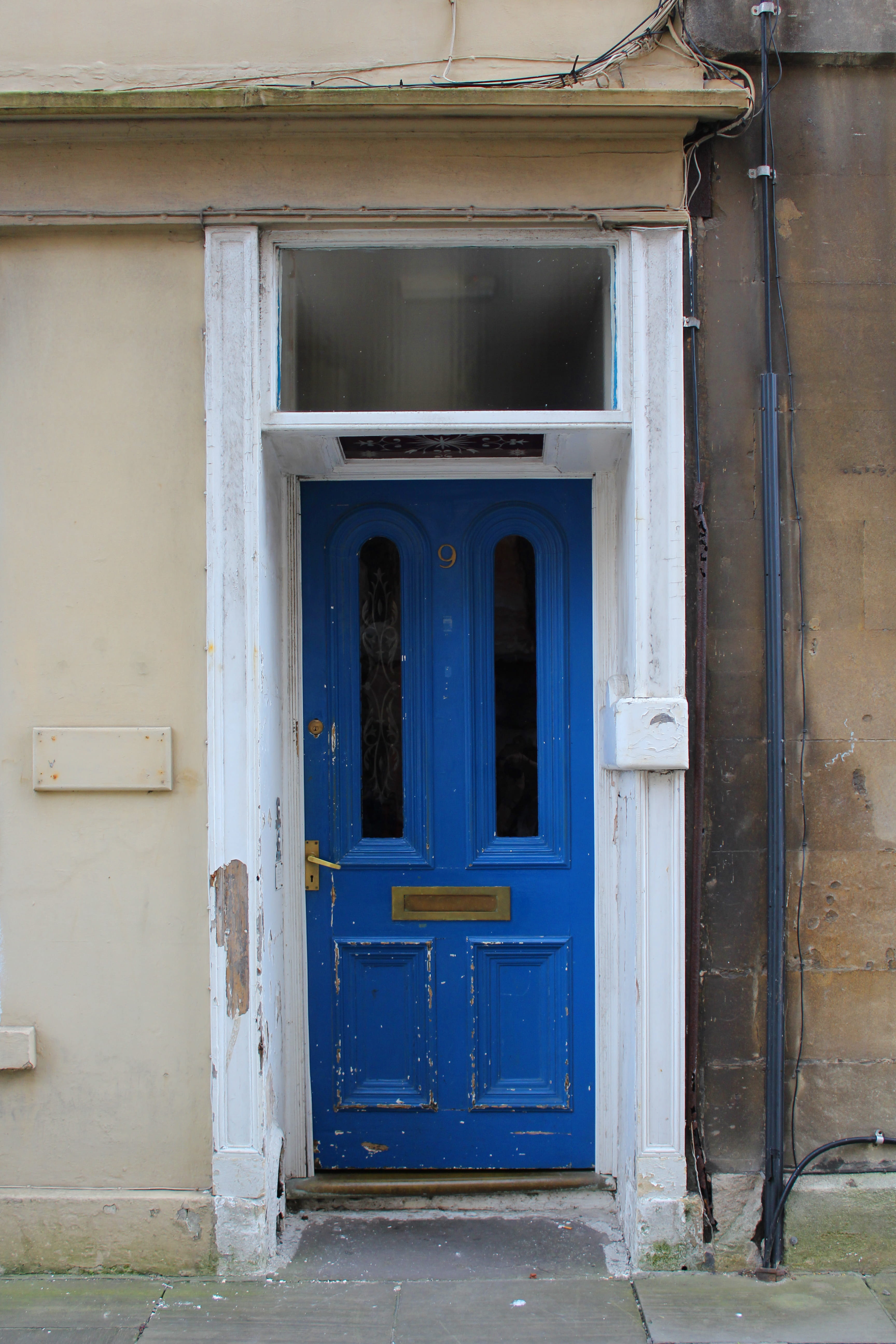 toctoc, safety, house, front door, blue, uk, built structure, wood - material, outdoors, blue door, building exterior, residential district, entrance, security, Phone HD Wallpaper