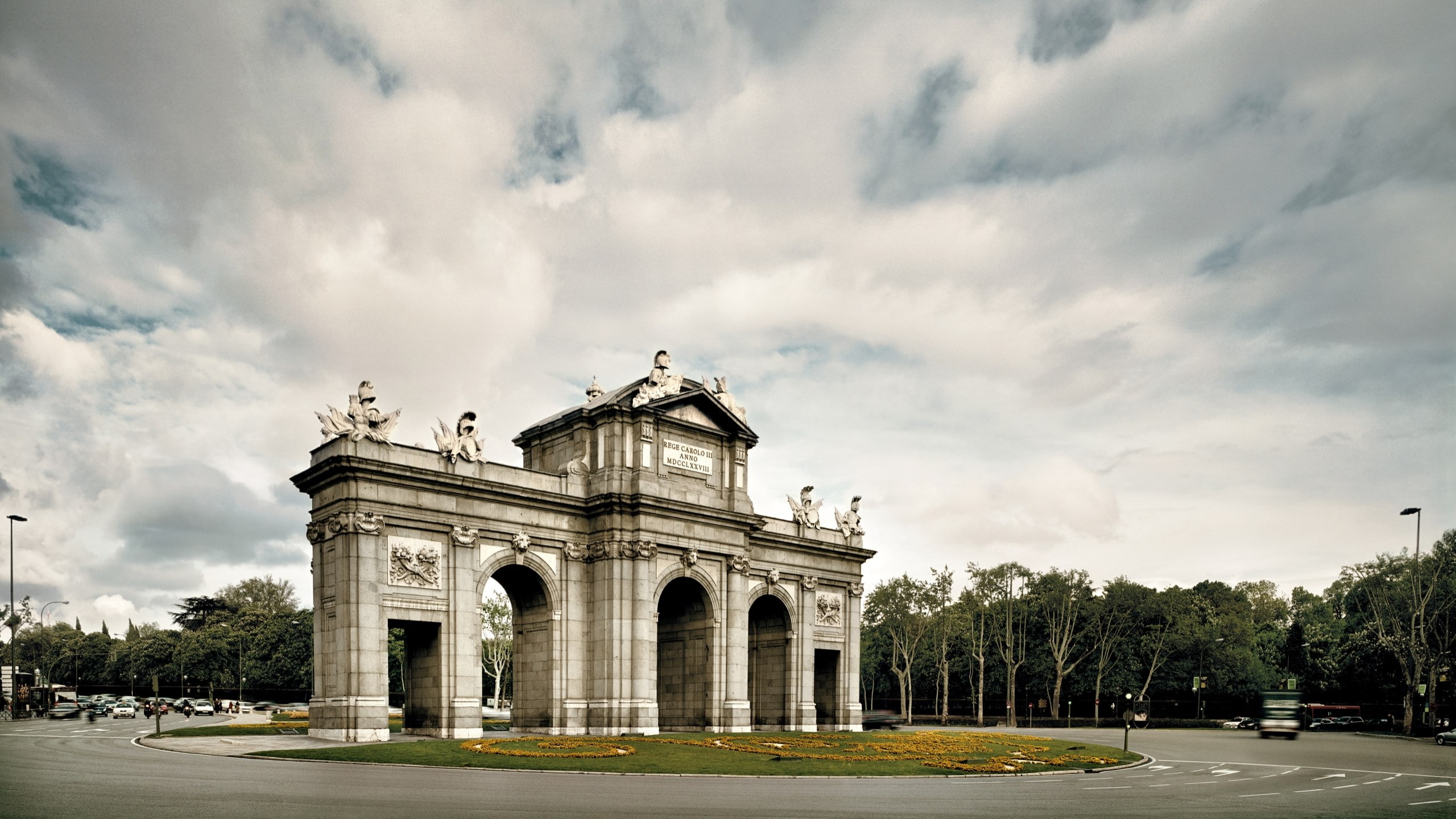 2K, puerta de alcal, HD Wallpaper