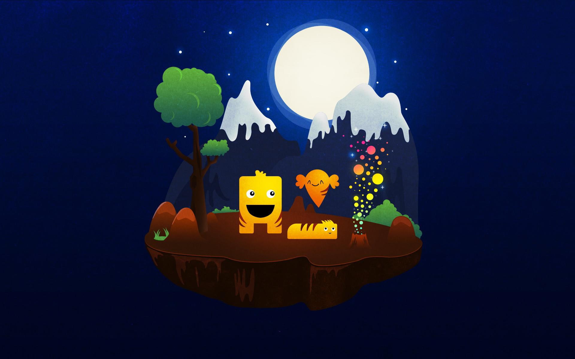 magical, 1080P, night, creative and graphics, HD Wallpaper