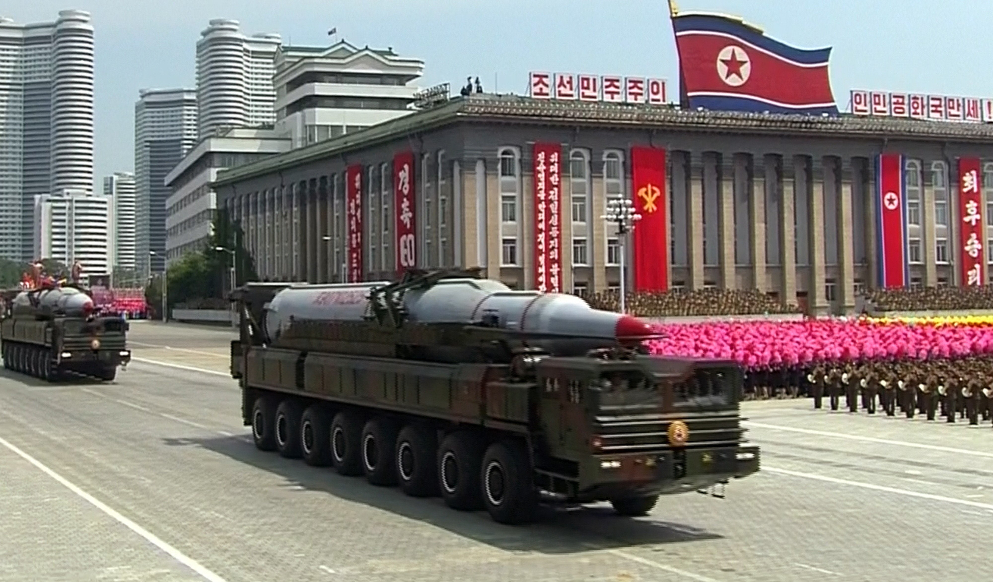 wepons, military, vehicle, truck, missile, parade, 4K, HD Wallpaper