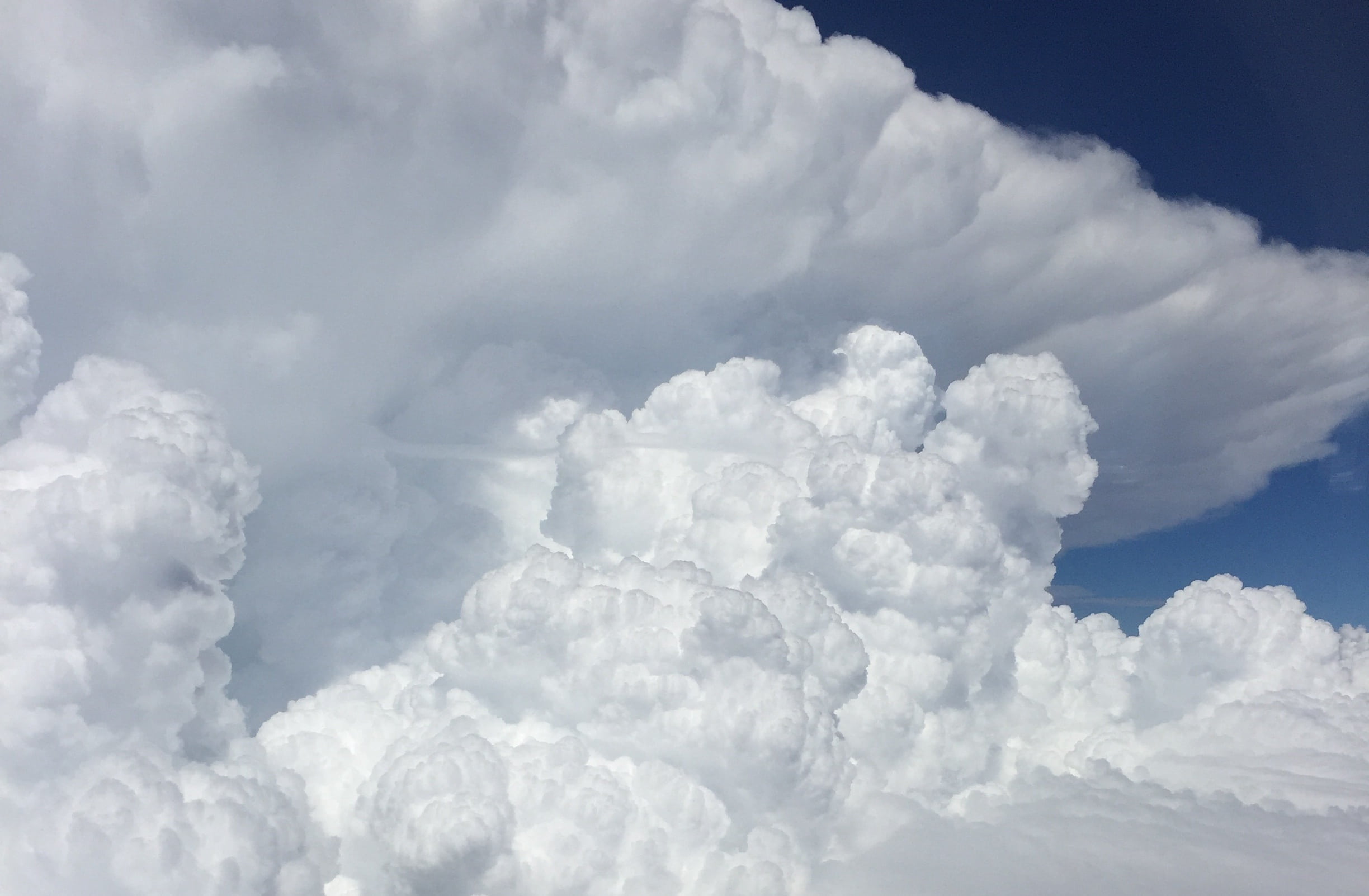 scenics - nature, idyllic, weather, bright, 1080P, cumulonimbus, softness, abstract, nature, front, freedom, overcast, blue, no people, fluffy, sky only, HD Wallpaper