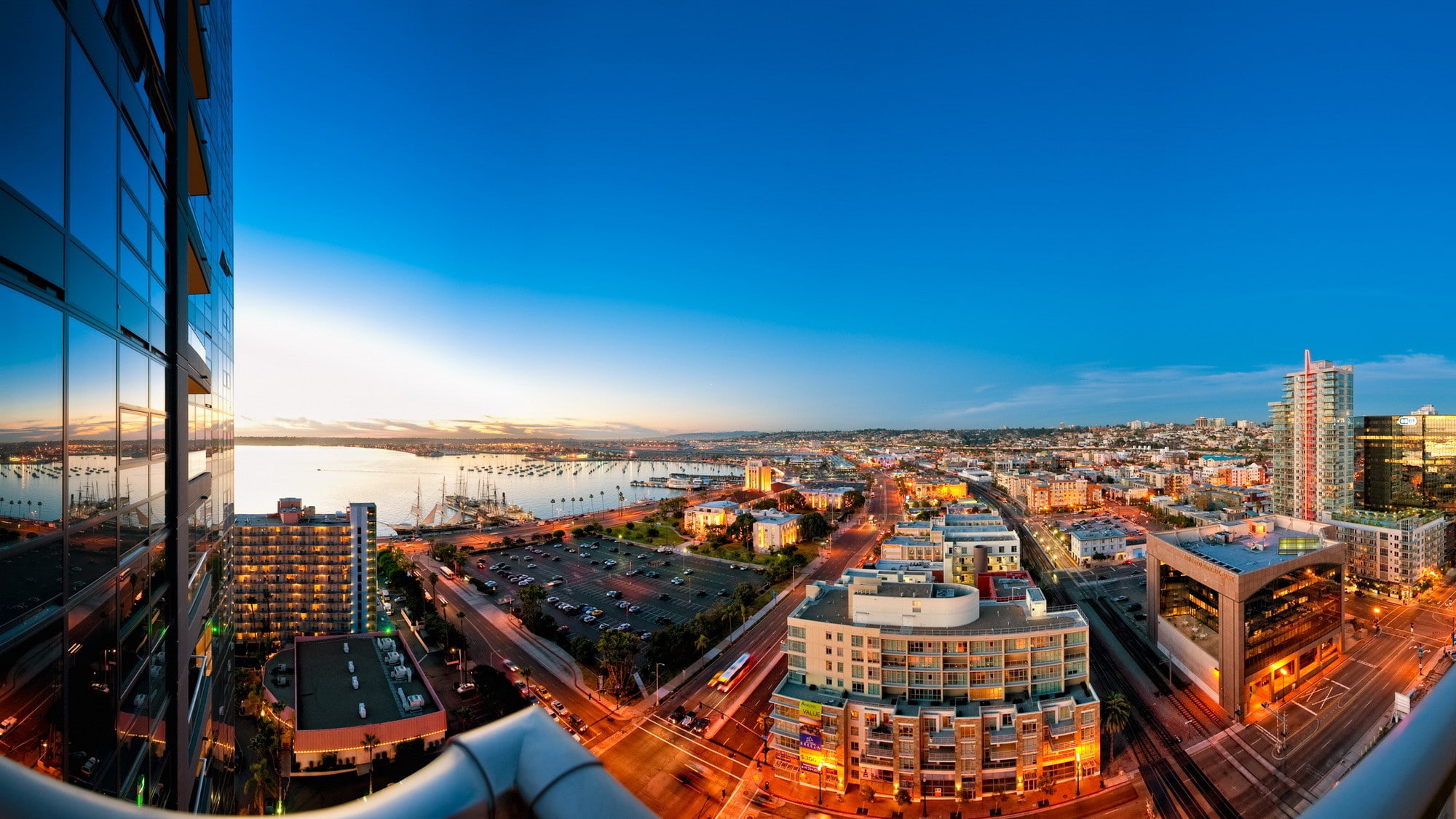 1080P, san, city, street, panorama, diego, landscape, evening, san diego, HD Wallpaper