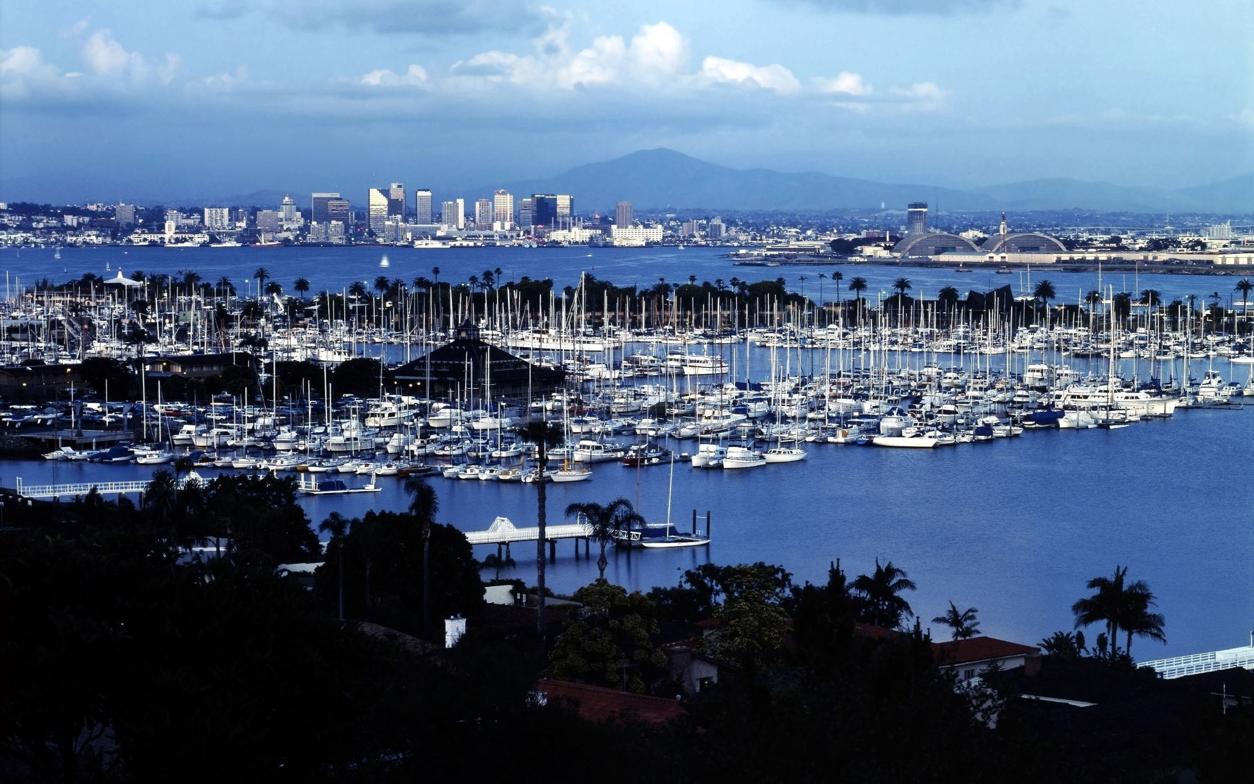 scenics, building, built structure, architecture, port, residential district, nature, boats, yacht, marina, city, california, white, cloud - sky, nautical Vessel, HD Wallpaper