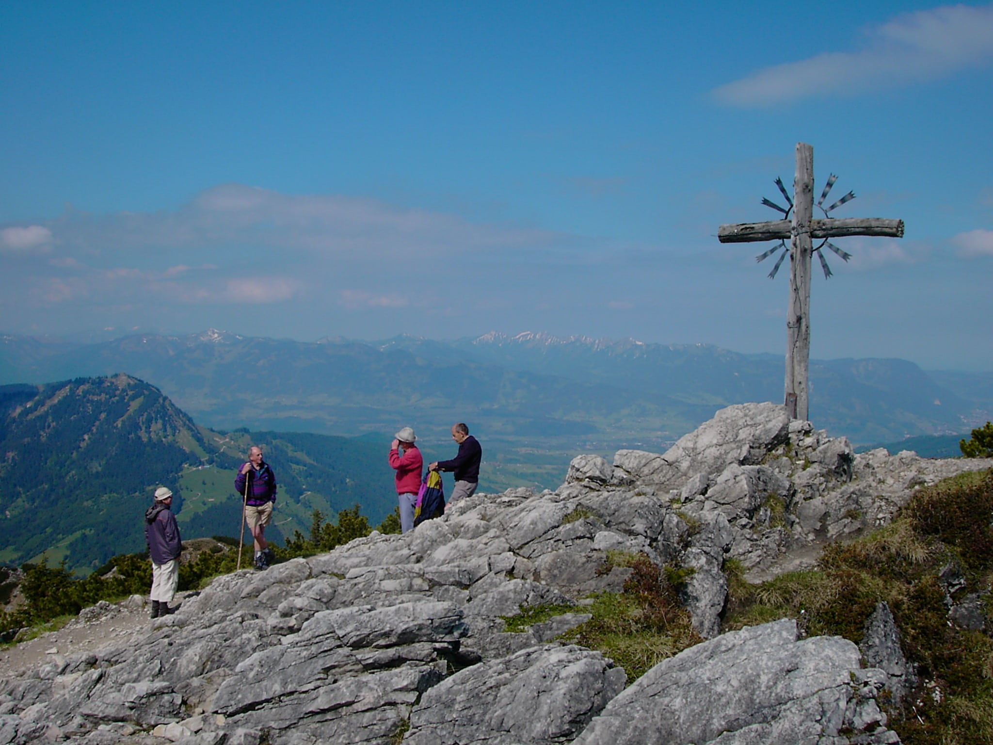 oberjoch, nature, people, real people, 1876 m, frisch, mountain range, men, holiday, women, scenics - nature, mountain, summit cross, beauty in nature, HD Wallpaper