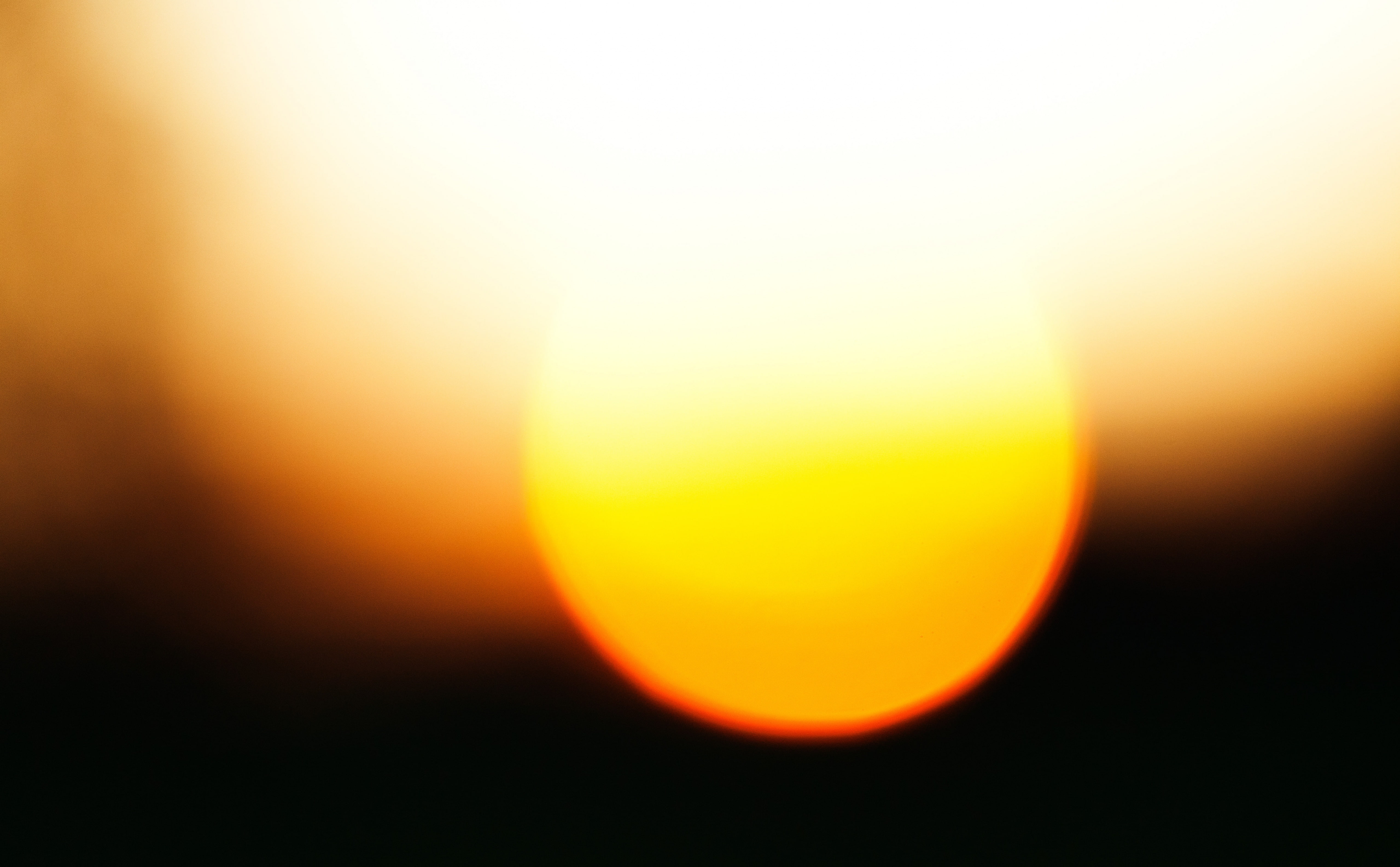 outdoors, Sunset, Dark, 5K, space, Focus, shape, beauty in nature, heidelberg, glowing, Color, Light, abstract, sky, Bokeh, sun, yellow, scenics - nature, HD Wallpaper