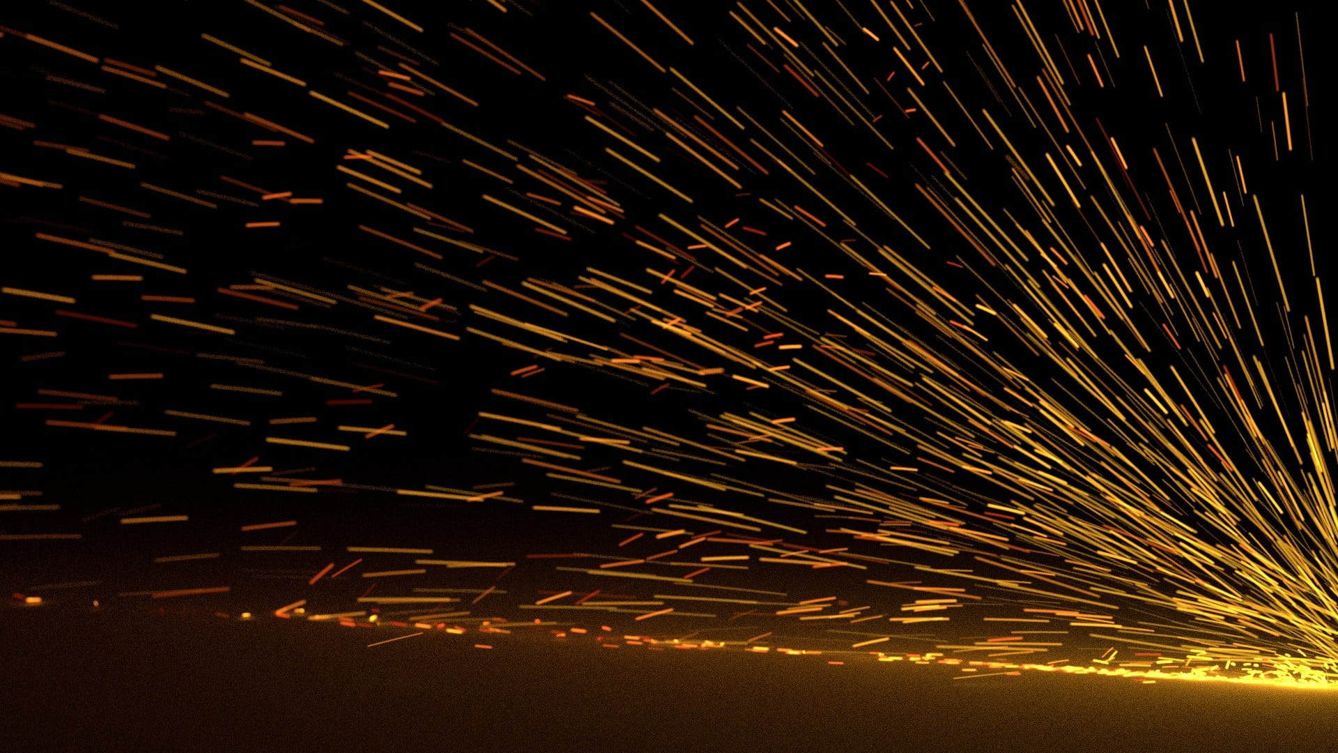 speed, render, sparks, illuminated, celebration, orange color, no people, motion, long exposure, 3d, timelapse, backgrounds, metalworking, weld, industry, HD Wallpaper