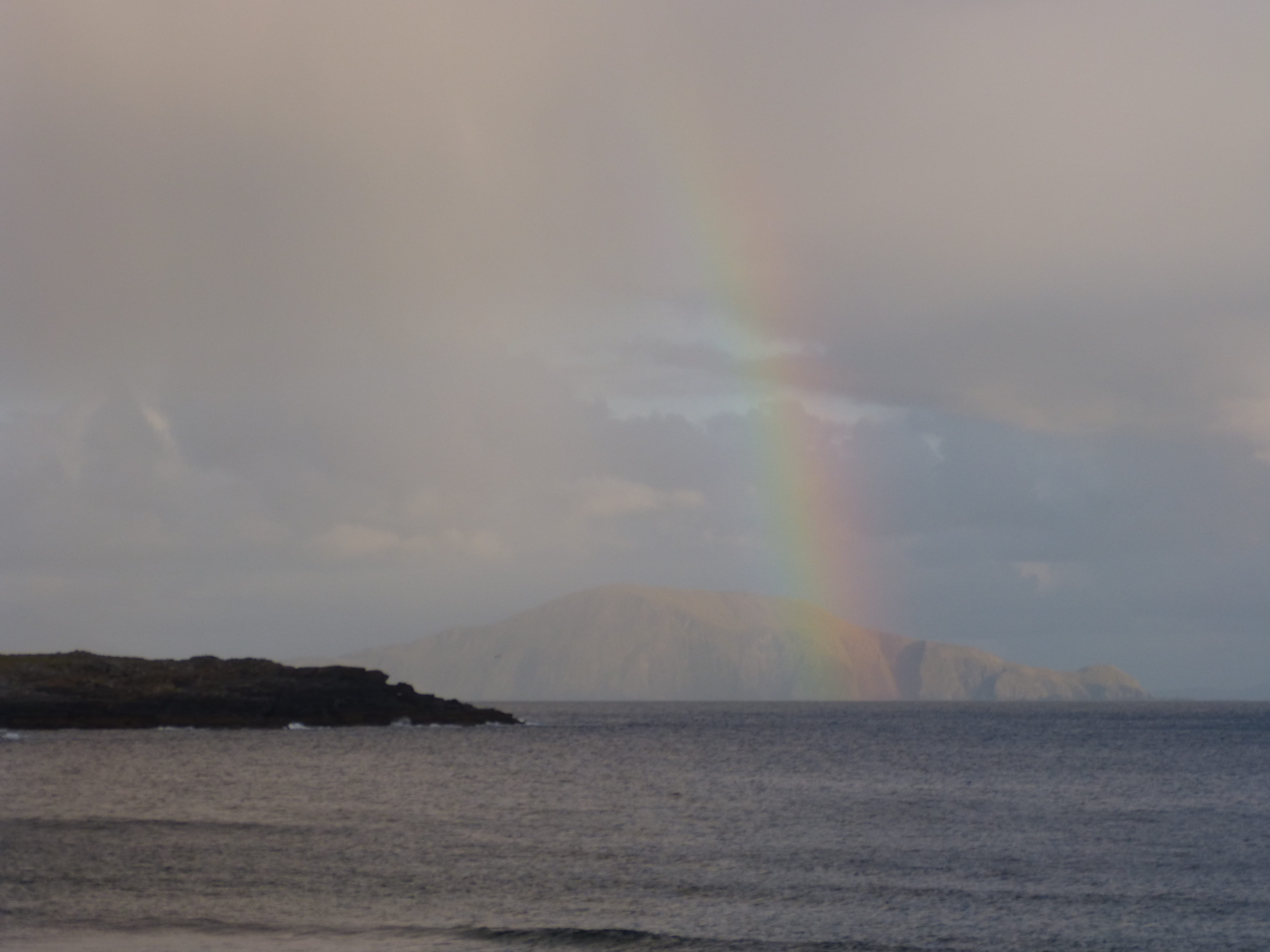 achill, sky, non-urban scene, beauty in nature, no people, 4K, day, tranquil scene, waterfront, rainbow, scenics - nature, clare, beauty, ireland, achill island, HD Wallpaper
