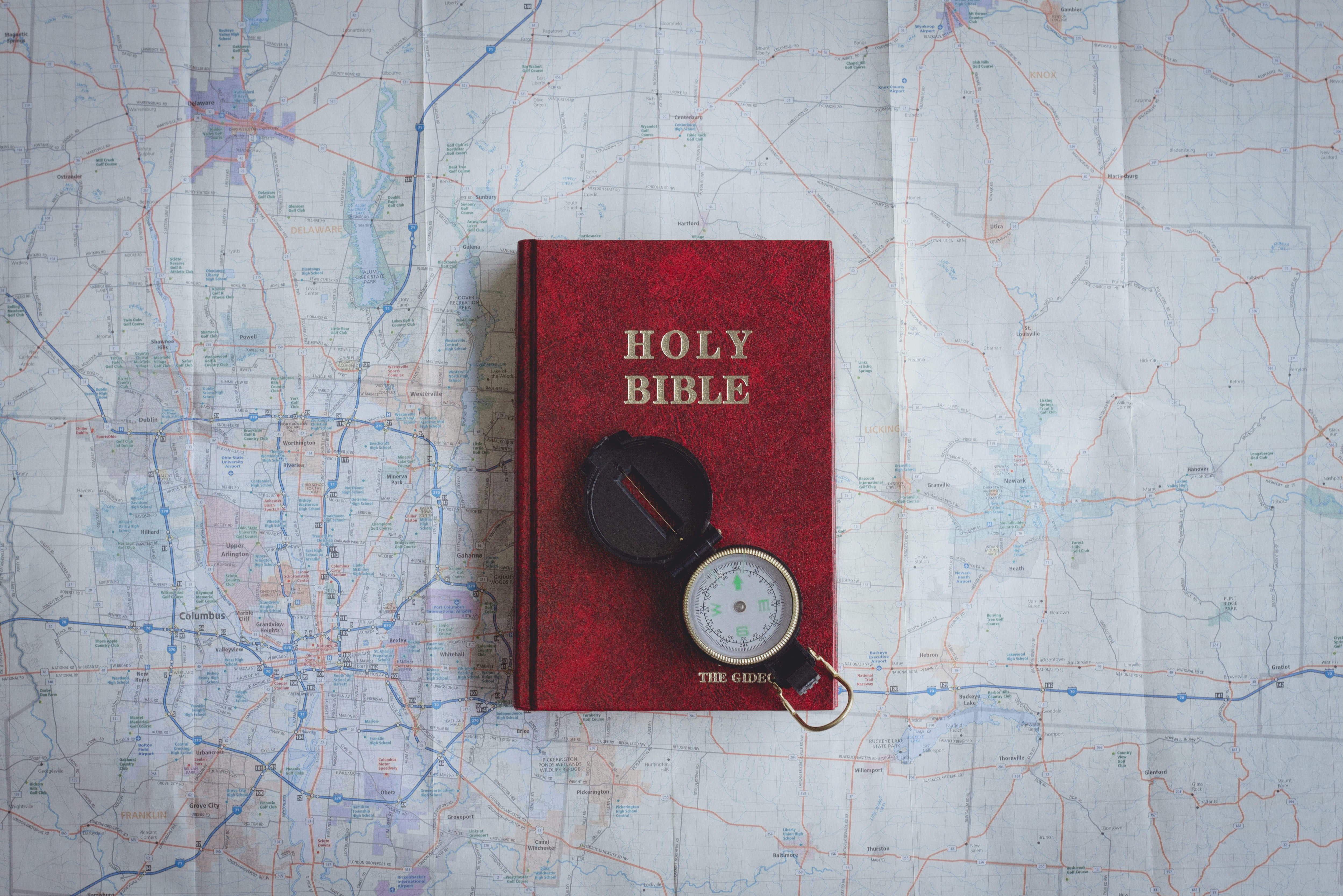 bible, 4K, text, red, map, religious, world map, guidance, communication, safety, sign, travel, still life, information, christian, western script, close-up, HD Wallpaper