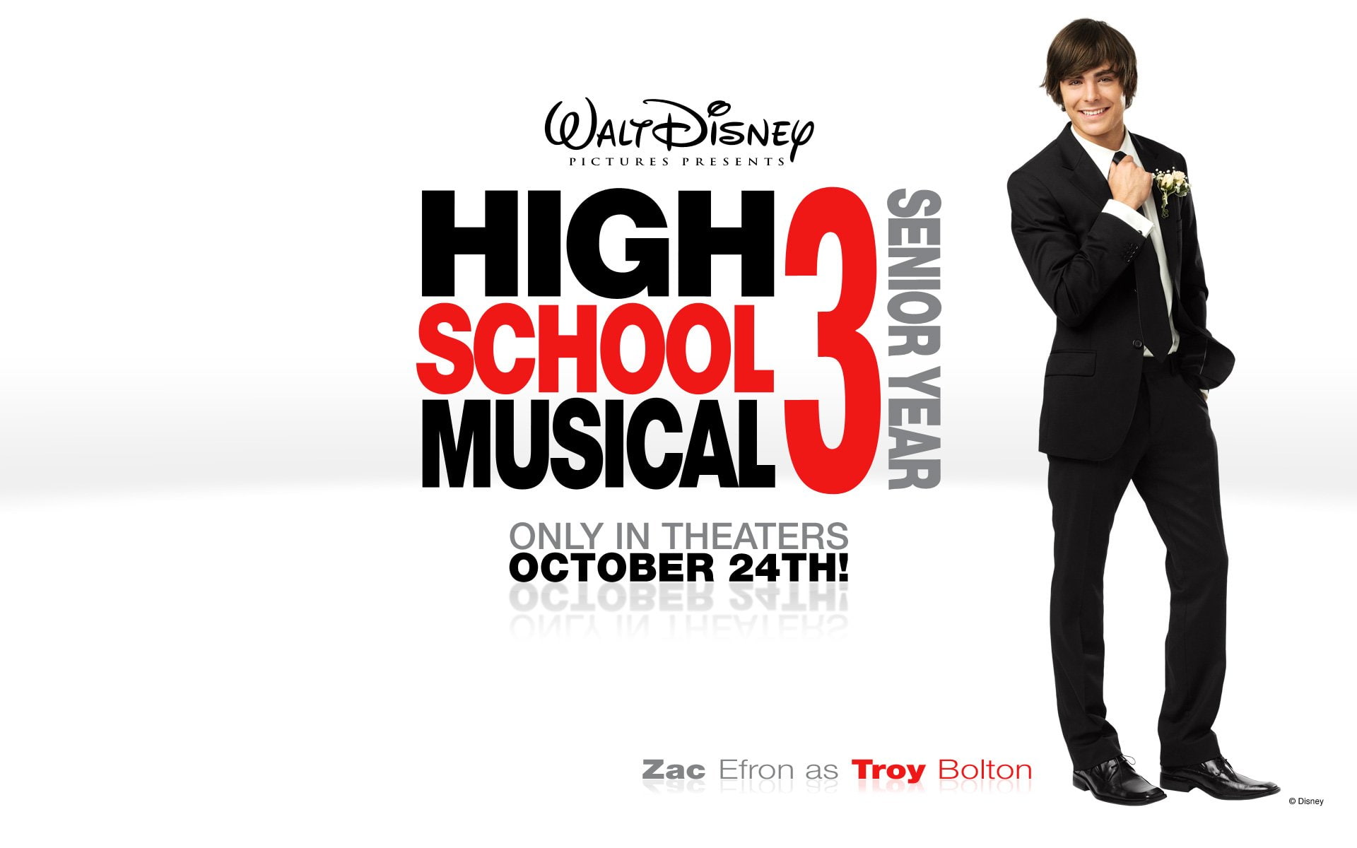 Movie, High School Musical 3: Senior Year, Troy Bolton, 1080P, Zac Efron, HD Wallpaper