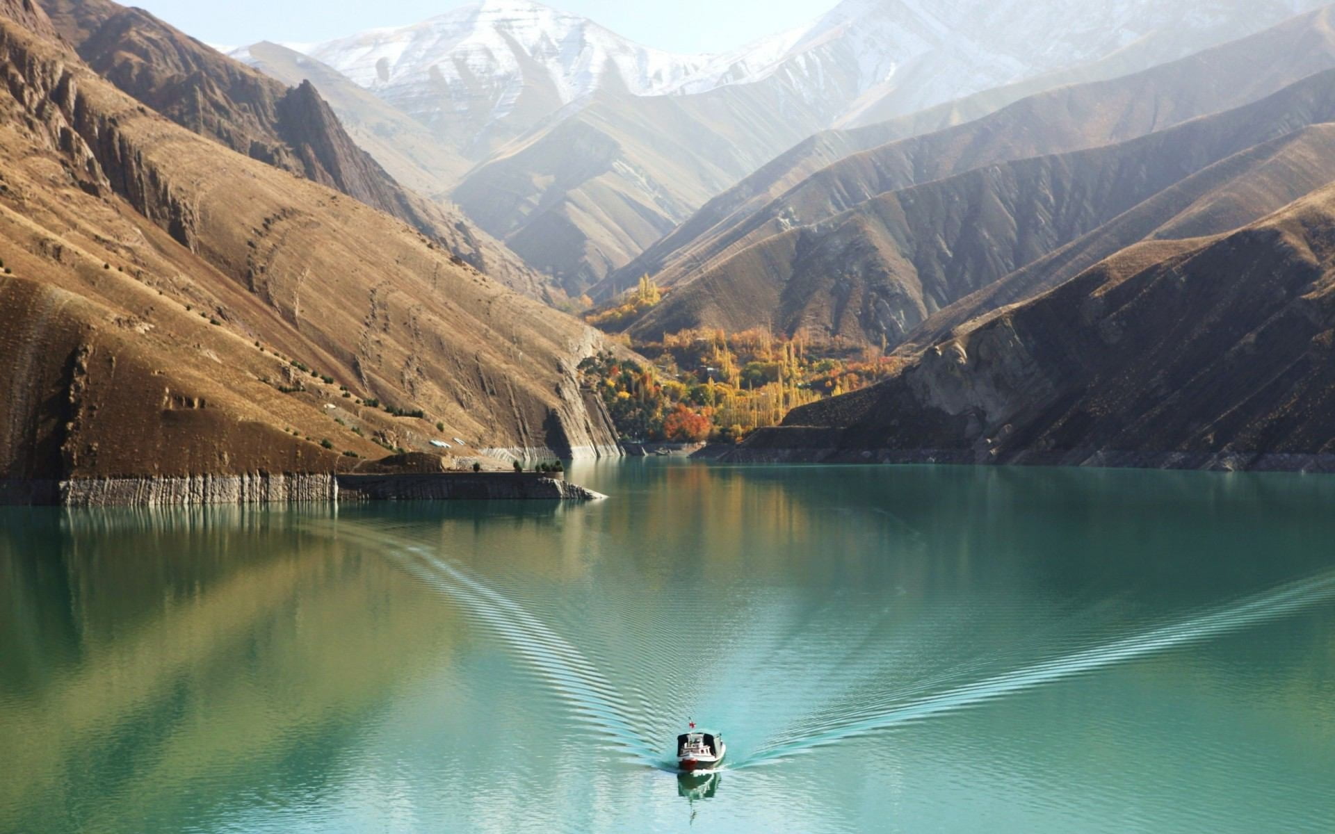 leisure activity, scenics - nature, mountains, river, hydroelectric Power Station, travel, summer, vacations, formation, boat, environment, non-urban scene, HD Wallpaper