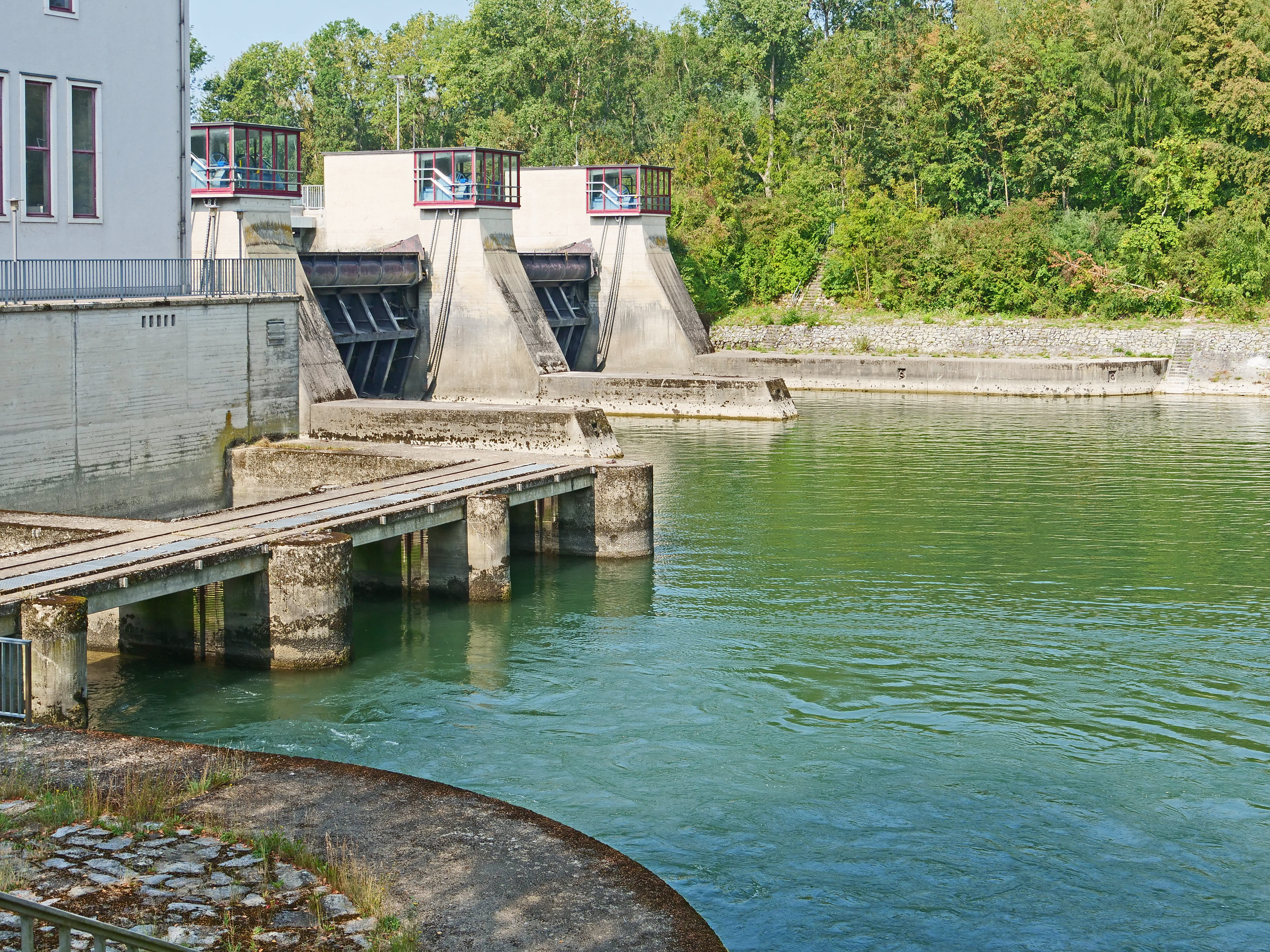 bridge, hydroelectric power station, bridge - man made structure, transportation, outdoors, energy, connection, built structure, water, reflection, 5K, HD Wallpaper