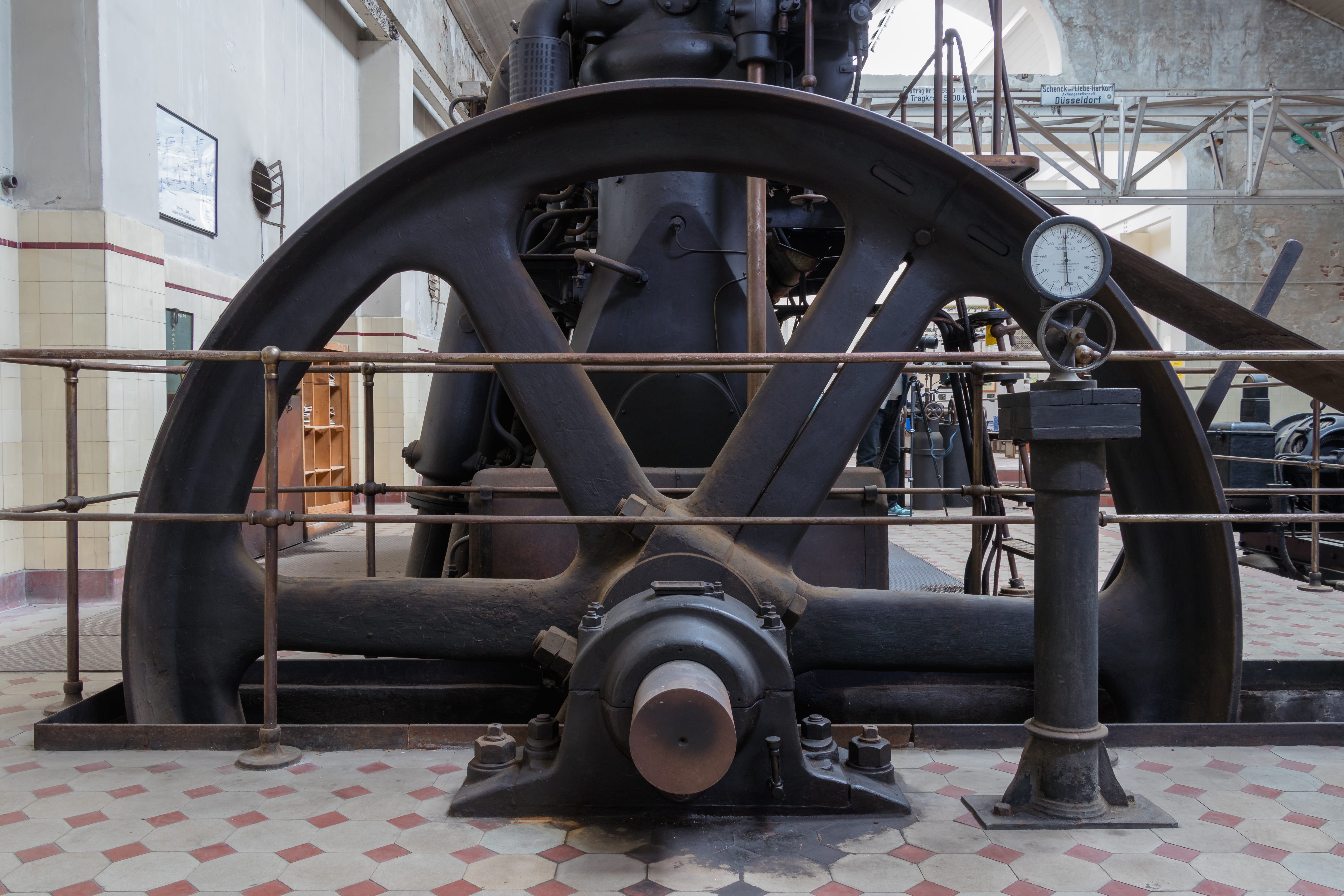 indoors, hand wheels, hydroelectric power station, old, machinery, power plant, weapon, war, day, industry, architecture, built structure, energy generation, HD Wallpaper