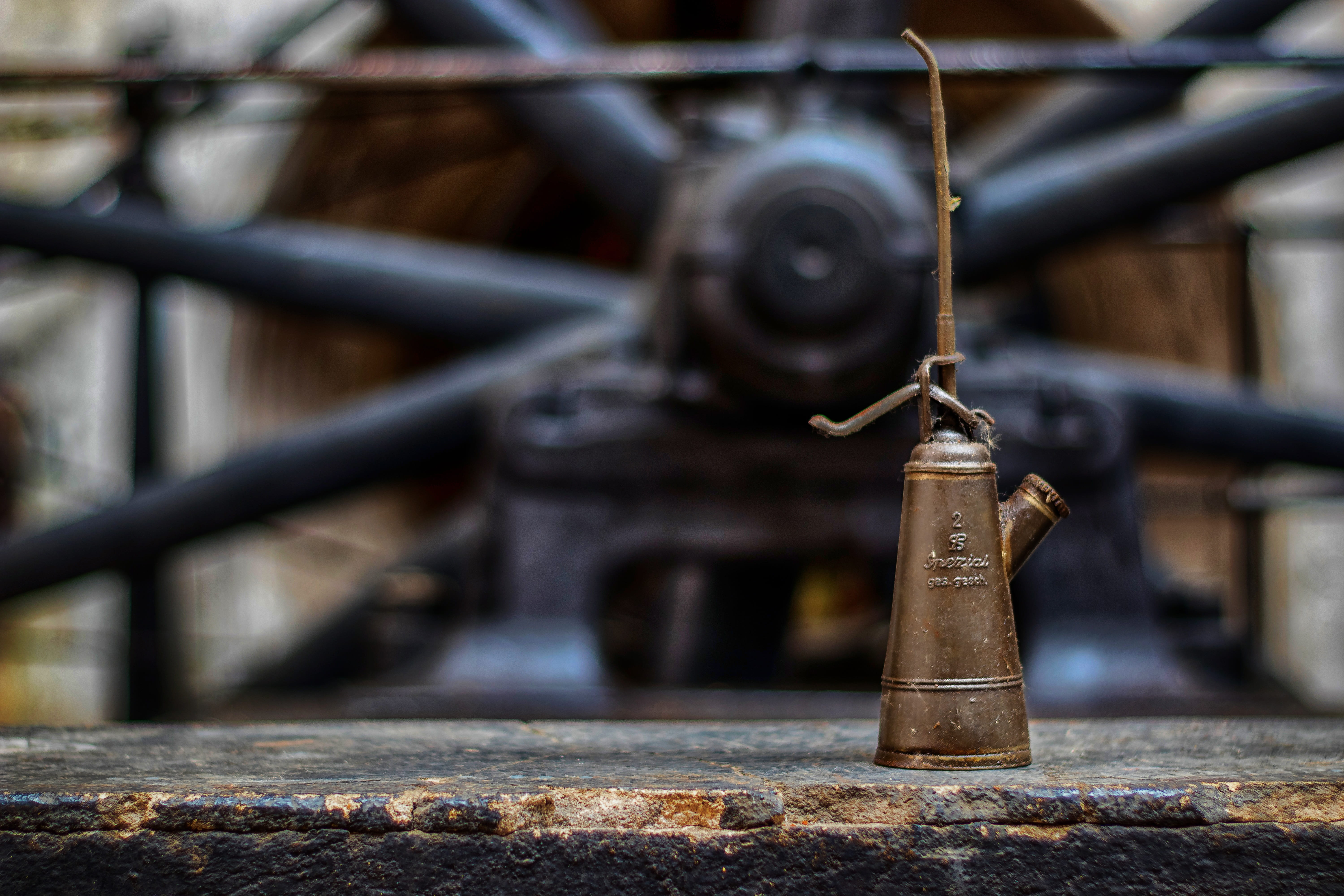 no people, oil can, weapon, technology, iron - metal, history, valves, rusty, the past, cannon, power plant, hydroelectric power station, equipment, 5K, HD Wallpaper