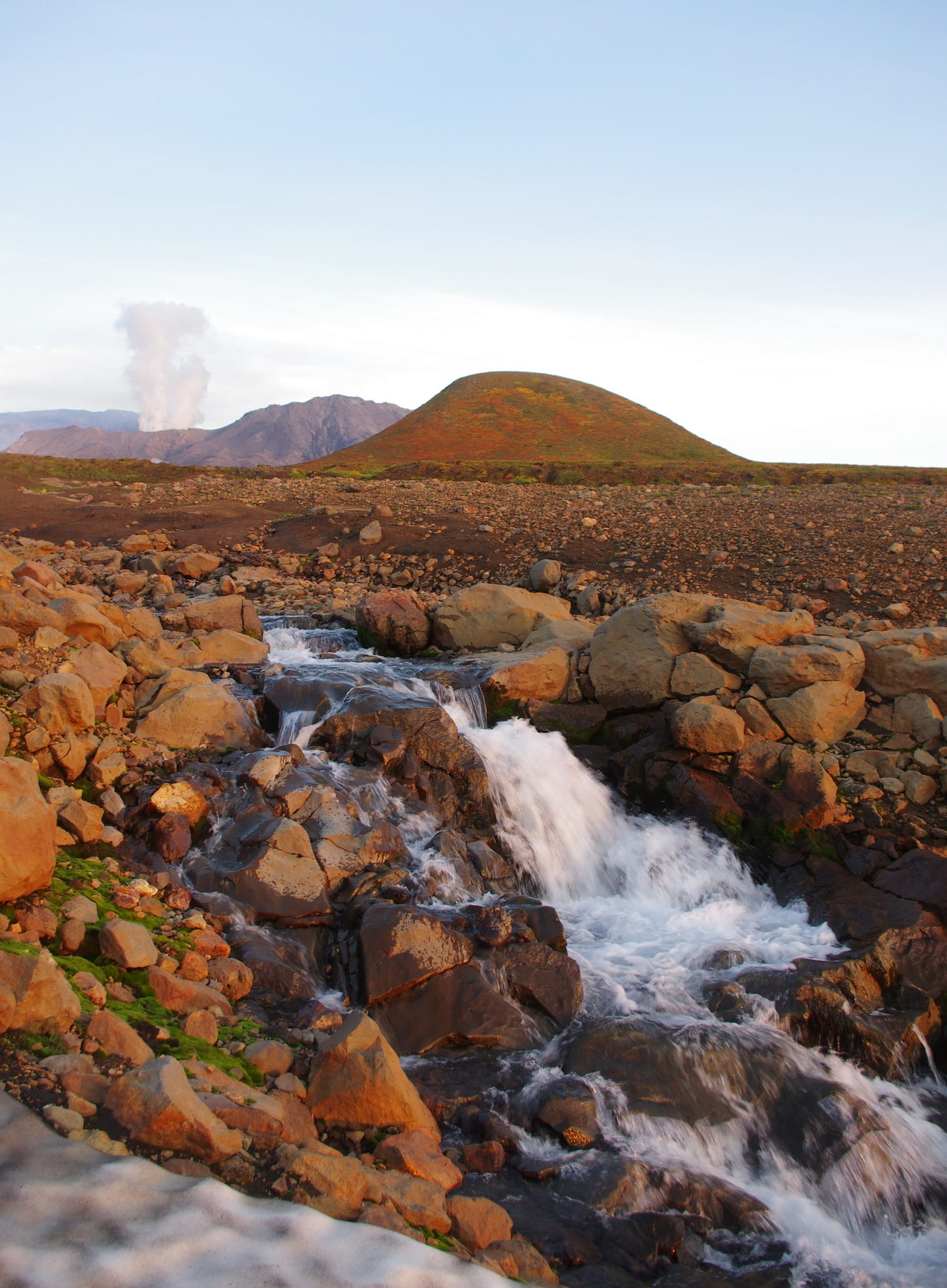 land, spillway, beauty in nature, pollution, journey, outdoors, kamchatka, day, 1080P, mountain landscape, non-urban scene, no people, stones, mountains, Phone HD Wallpaper