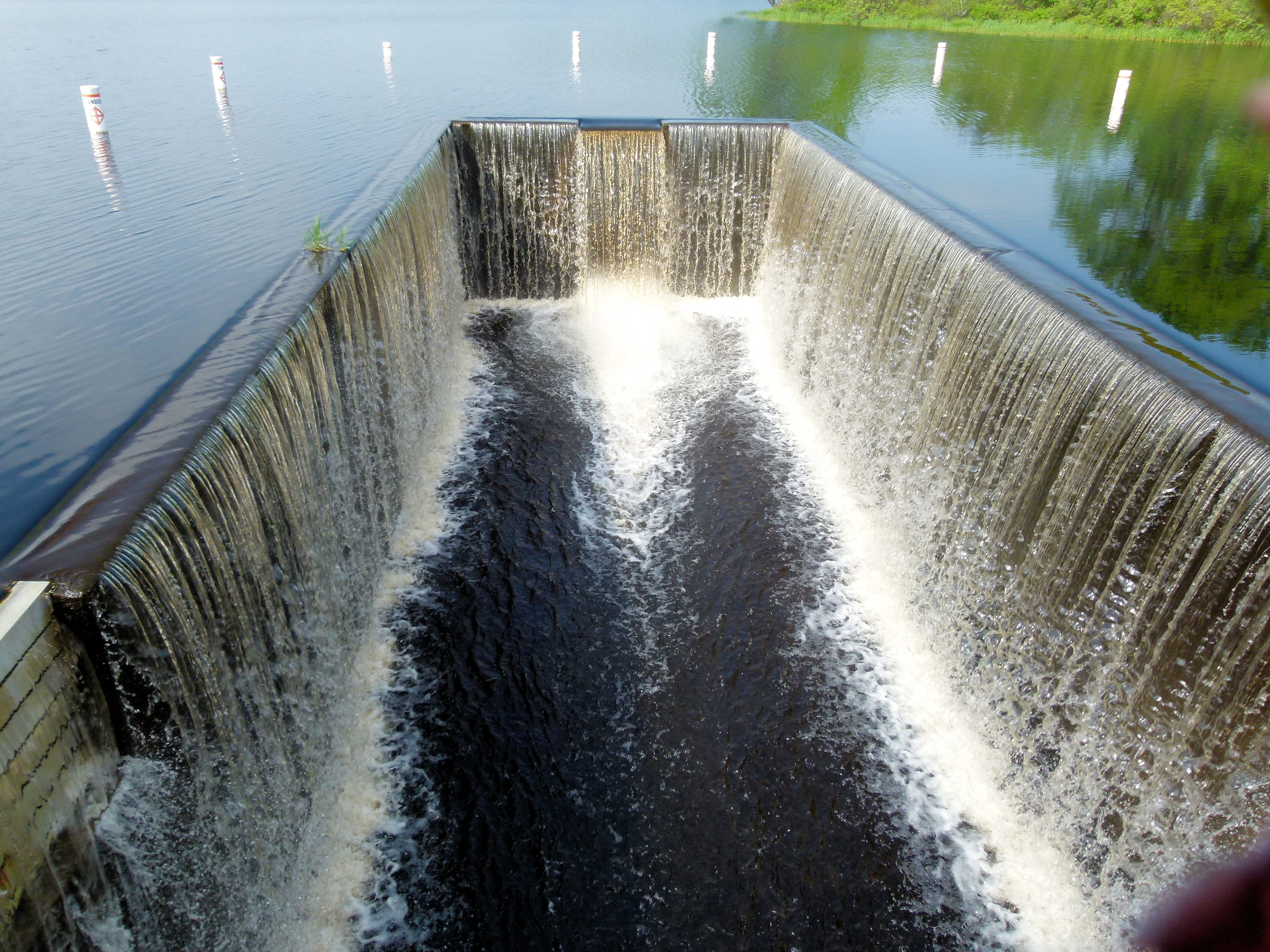 architecture, nature, water, dam, flowing, fuel and power generation, reflection, canal, scenics - nature, waterfall, long exposure, no people, high angle view, HD Wallpaper