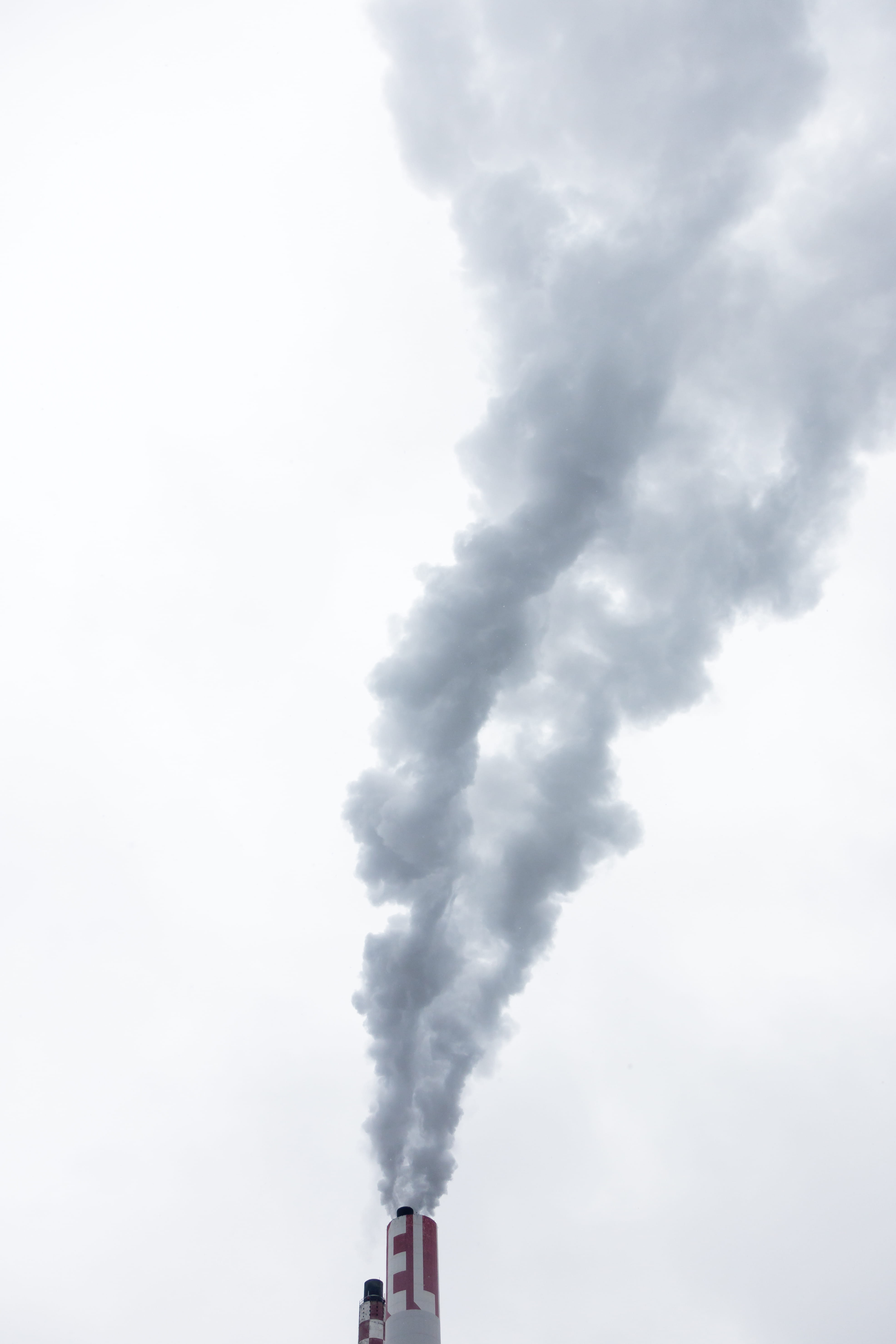 poisonous, dark, building exterior, day, built structure, white, 5K, architecture, no people, production, heat, utility, environment, mood, smoke, smoke stack, Phone HD Wallpaper