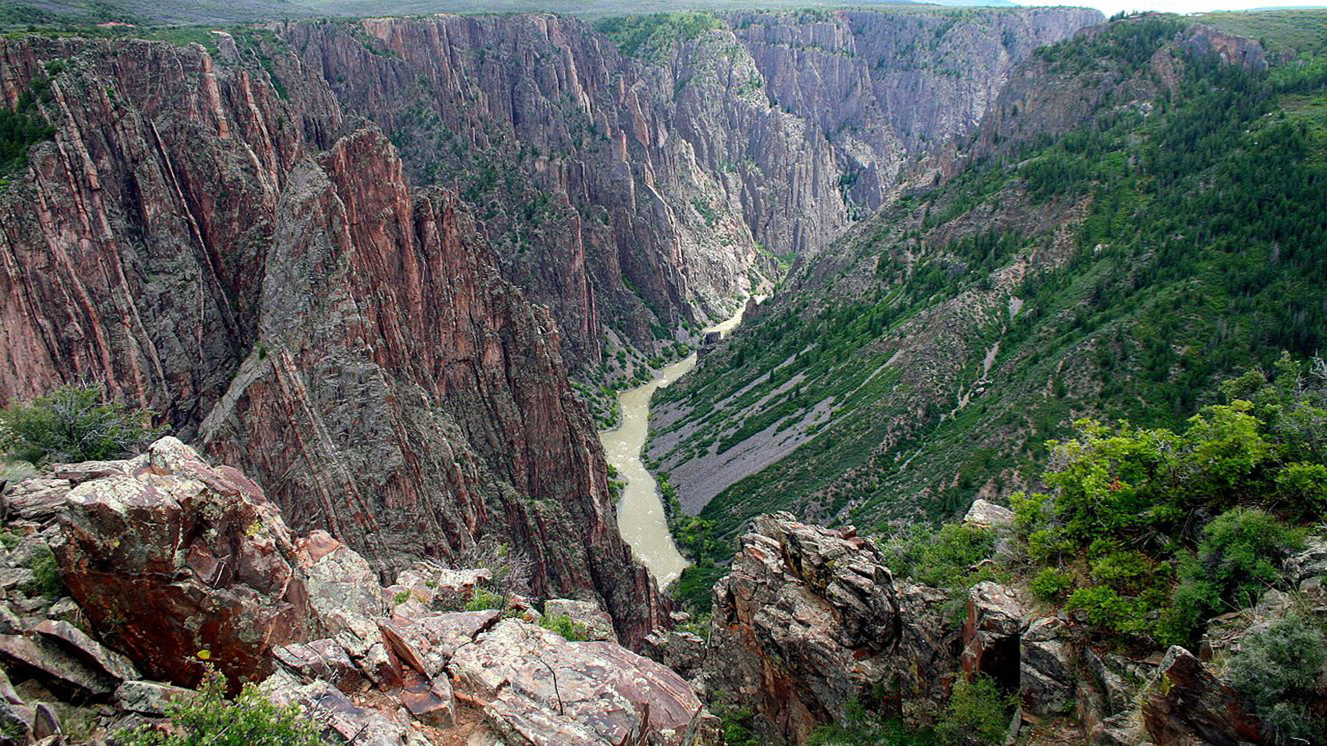 park, hd, canyon, national, black, colorado, gunnison, west, 1080P, river, HD Wallpaper