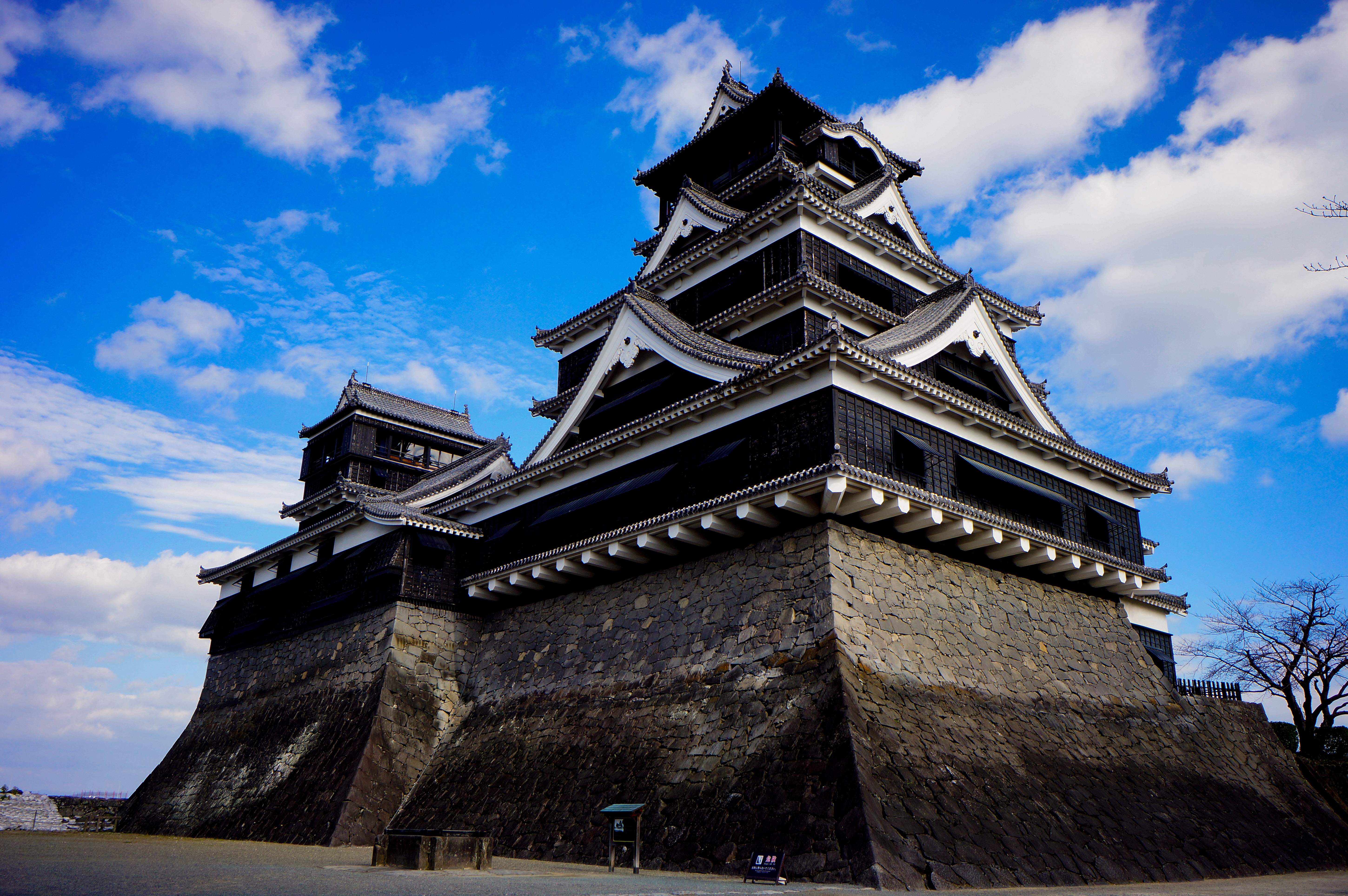 no people, tower, photo, nature, famous Place, tourism, kumamoto castle, cultures, history, city, outdoors, travel, white, sky, building, day, built structure, HD Wallpaper