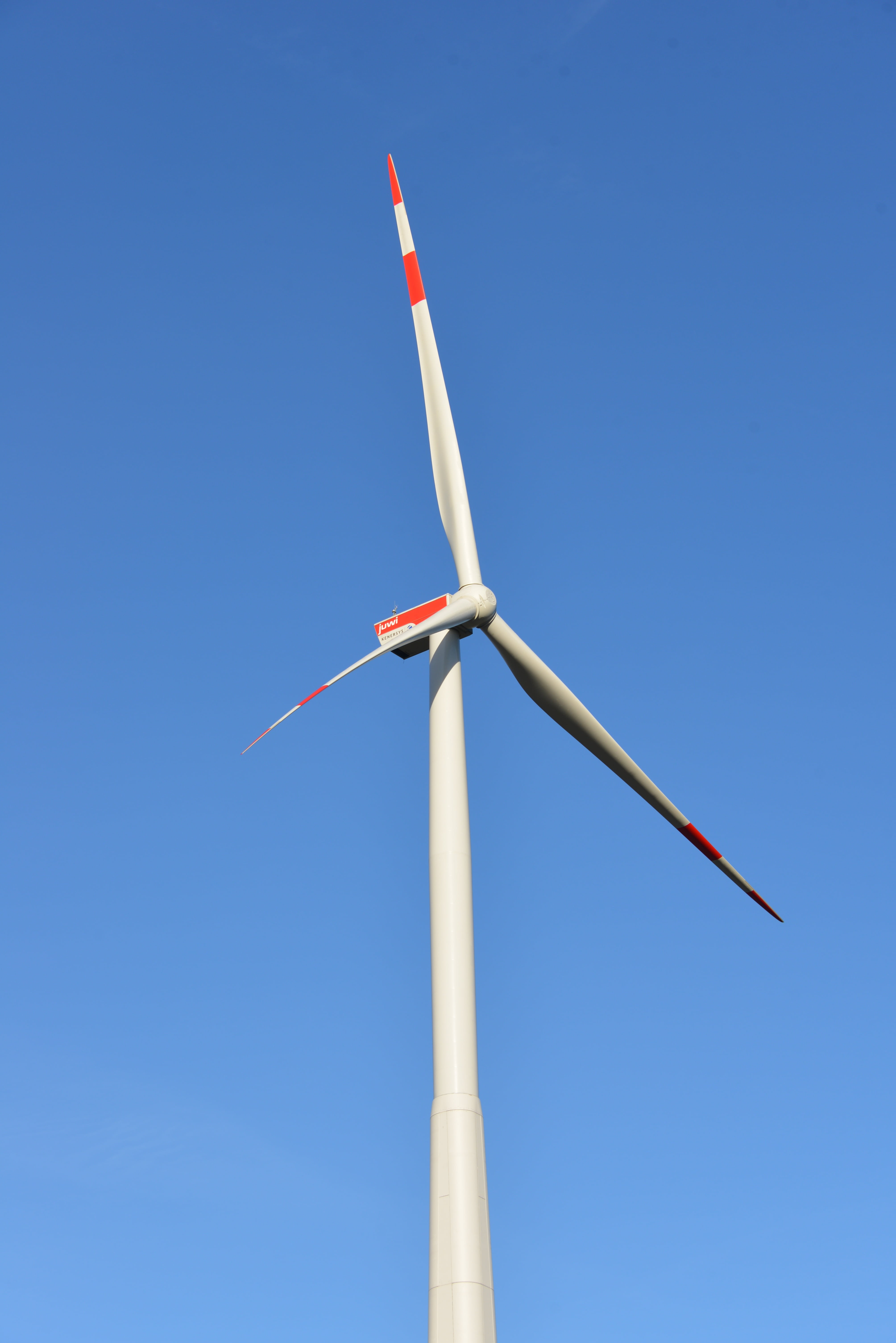 turning, low angle view, field, blue, technology, no people, turbine, wind energy, recycling, propeller, day, renewable energy, forward, eco energy, clear sky, Phone HD Wallpaper