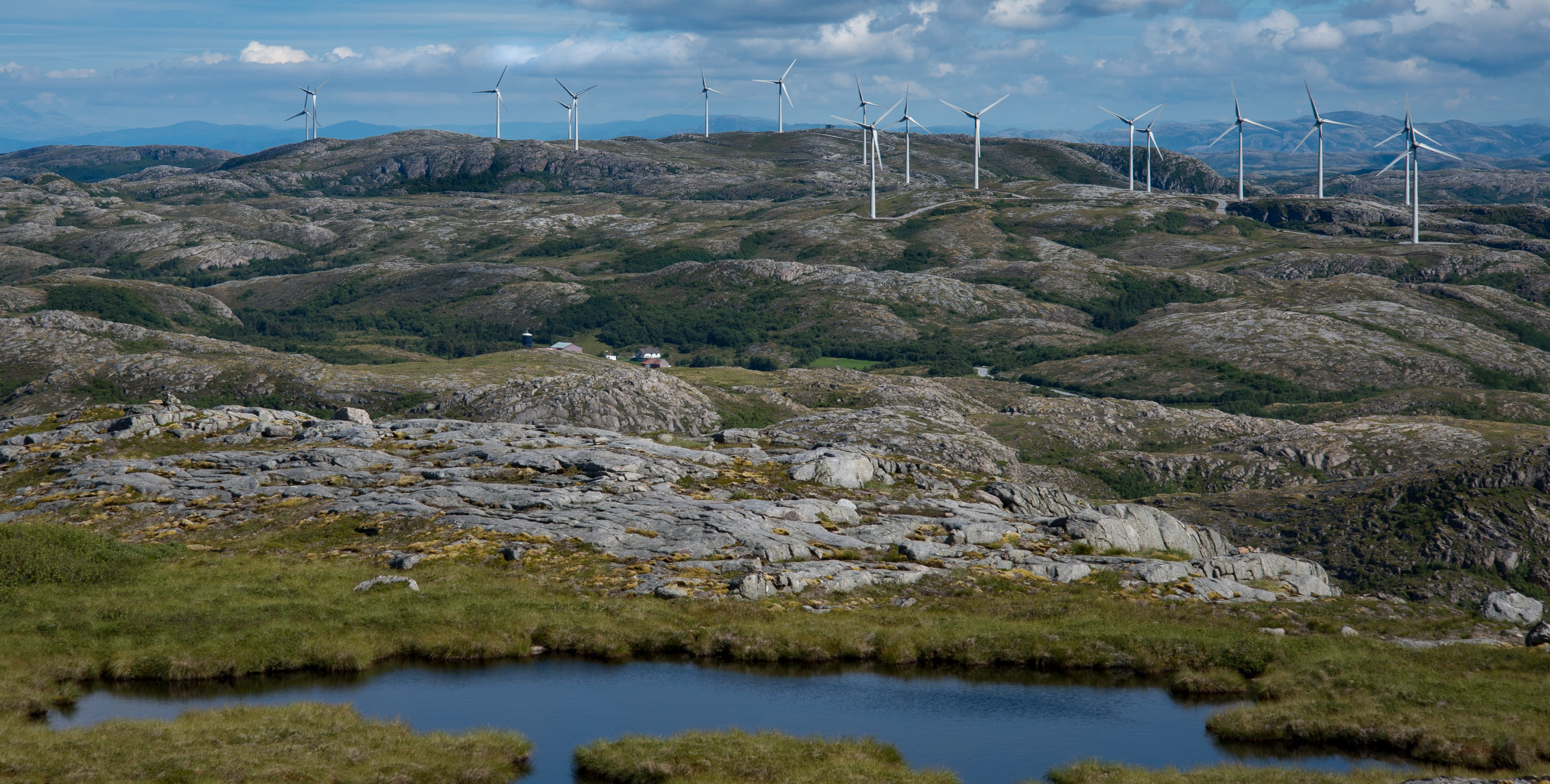 power, nature, power supply, 4K, renewable energy, water, wind turbine, wind farm, rock - object, views, environmental conservation, solid, sustainable resources, HD Wallpaper