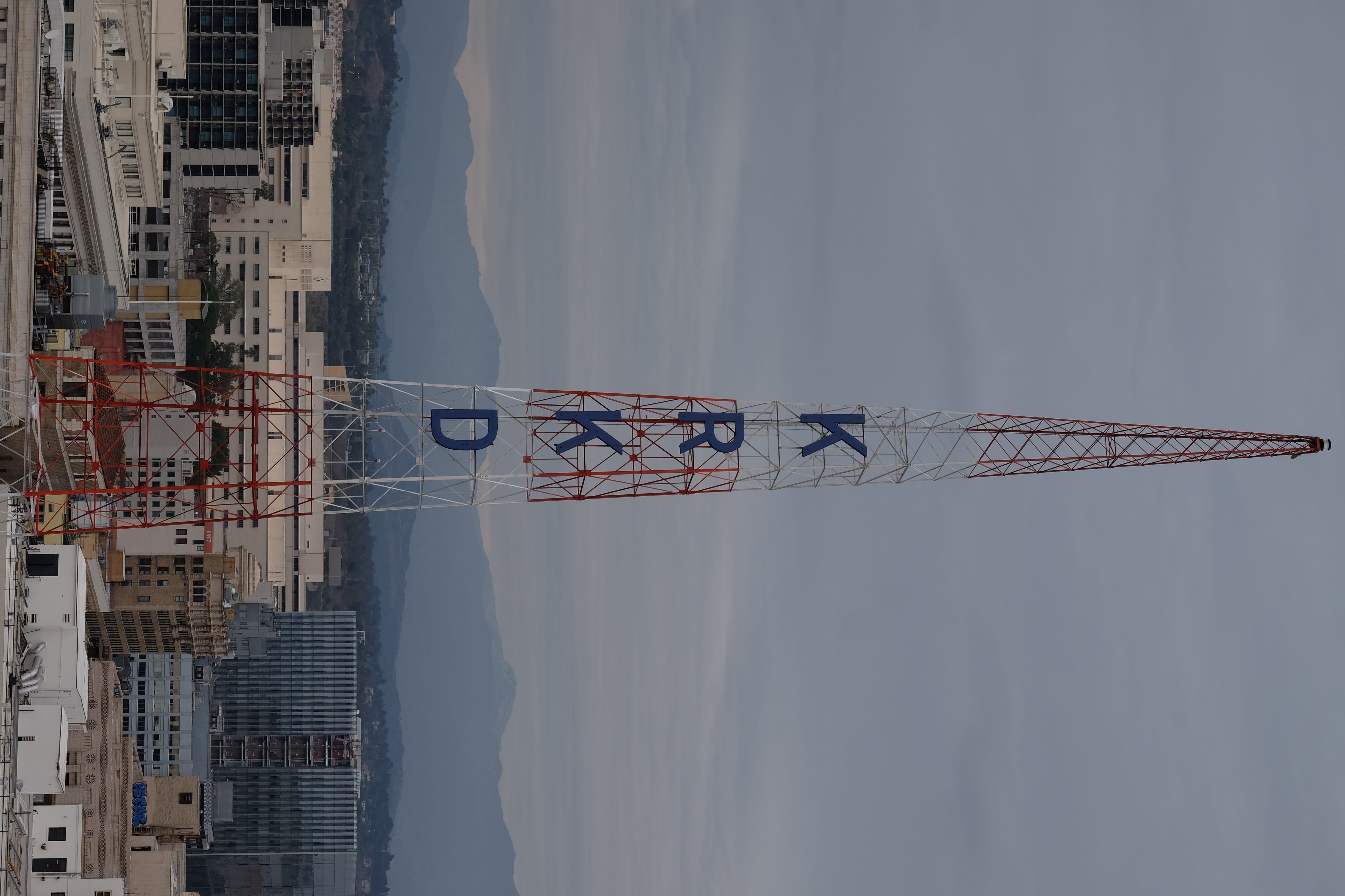 motor, oilfield, machine, nature, built structure, near, steel, travel, red, steeple, control tower, outdoors, building, river, town, building exterior, HD Wallpaper