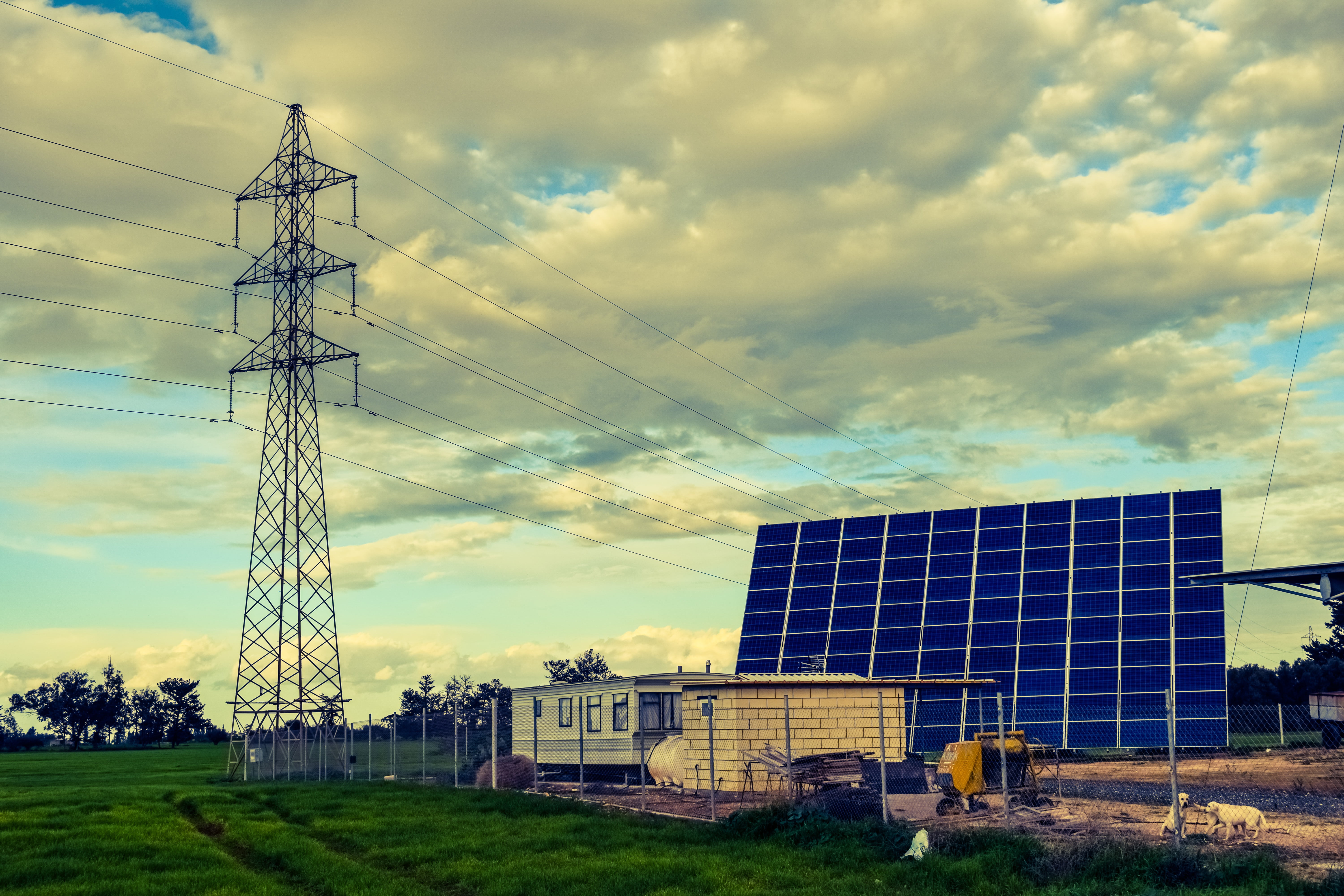 no people, farm, technology, cloud - sky, electricity, sky, alternative, panel, outdoors, 5K, power, land, power supply, energy, photo voltaic, built structure, HD Wallpaper